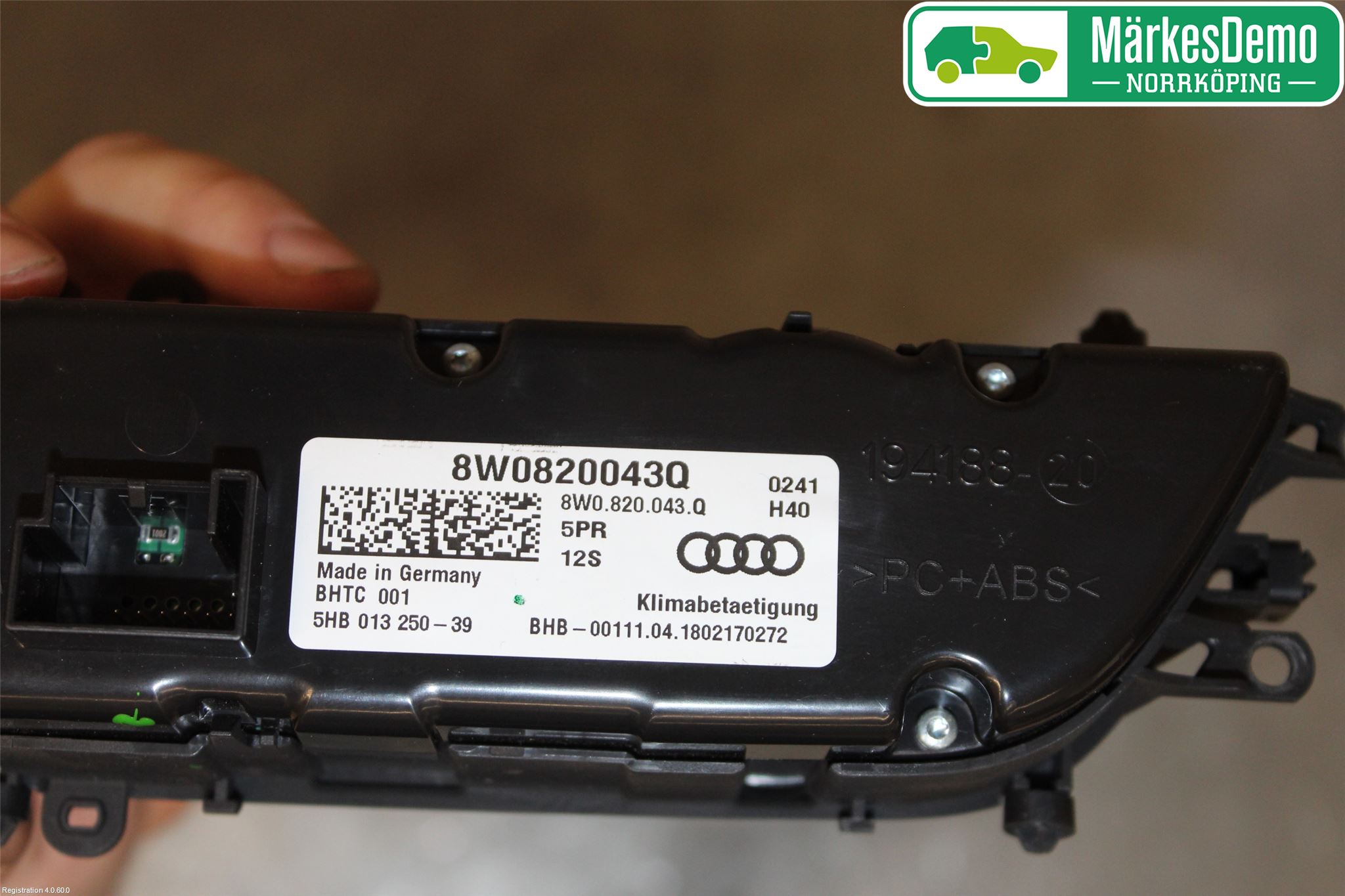Audi A4/S4 B9 16-19 Varmeapparat Panel(Regulering)