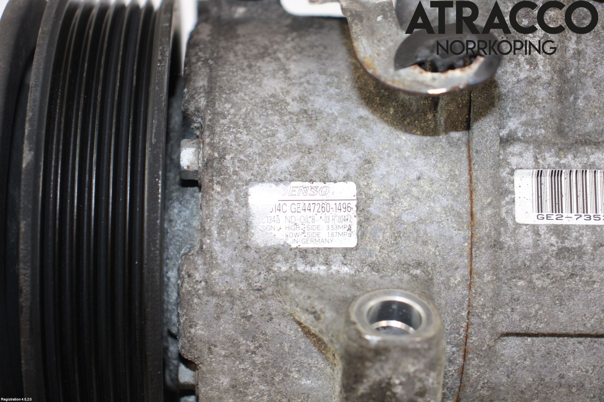 Toyota AVENSIS 09-15 Varme Ac Kompressor
