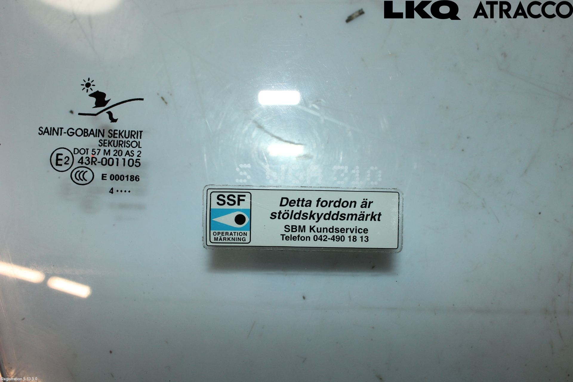 Saab 9-5 -05 Dørrute Foran Høyre 4 Dørs