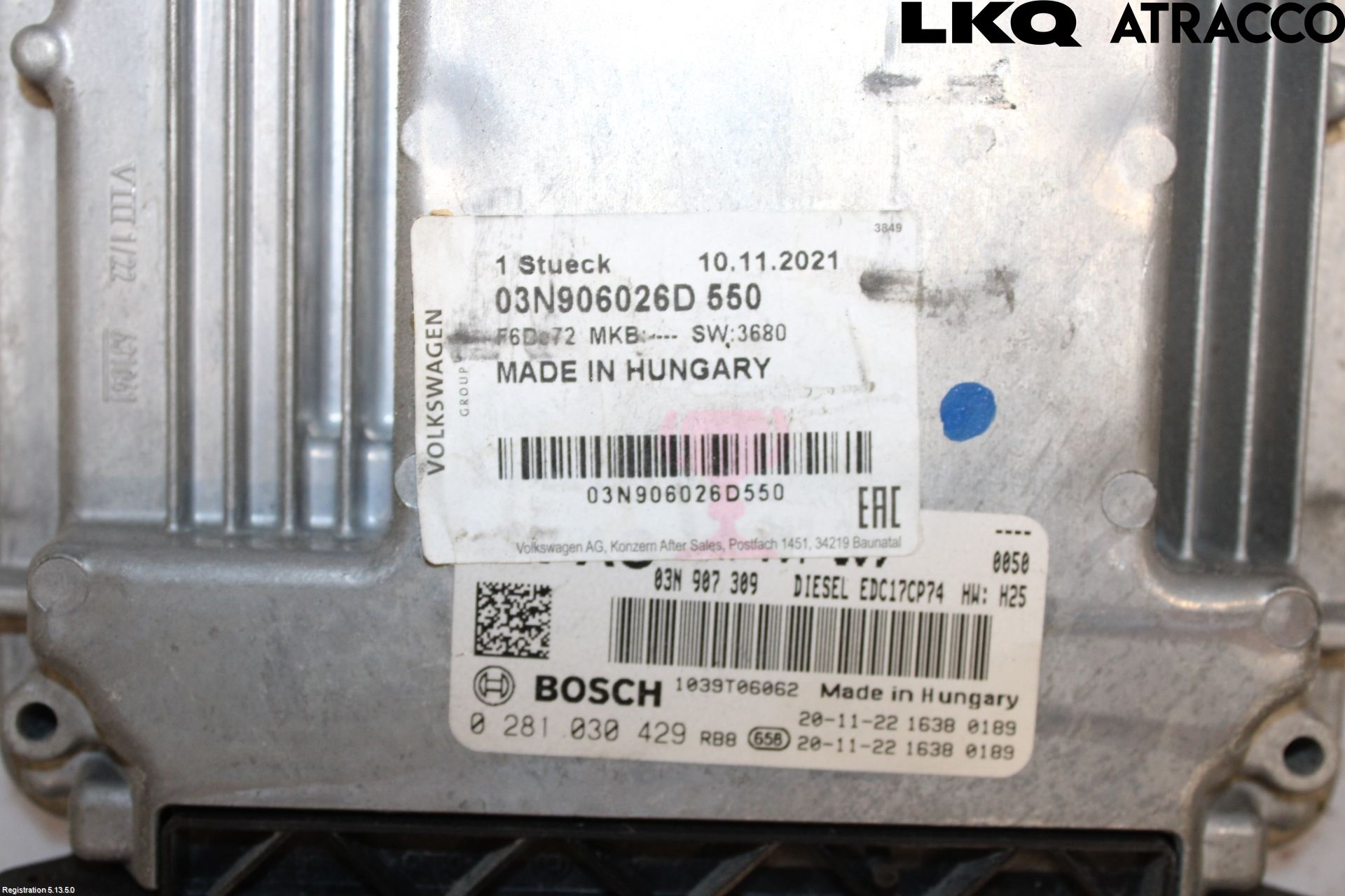Volkswagen VW TIGUAN 16-24 Styreenhet Dieselpumpe