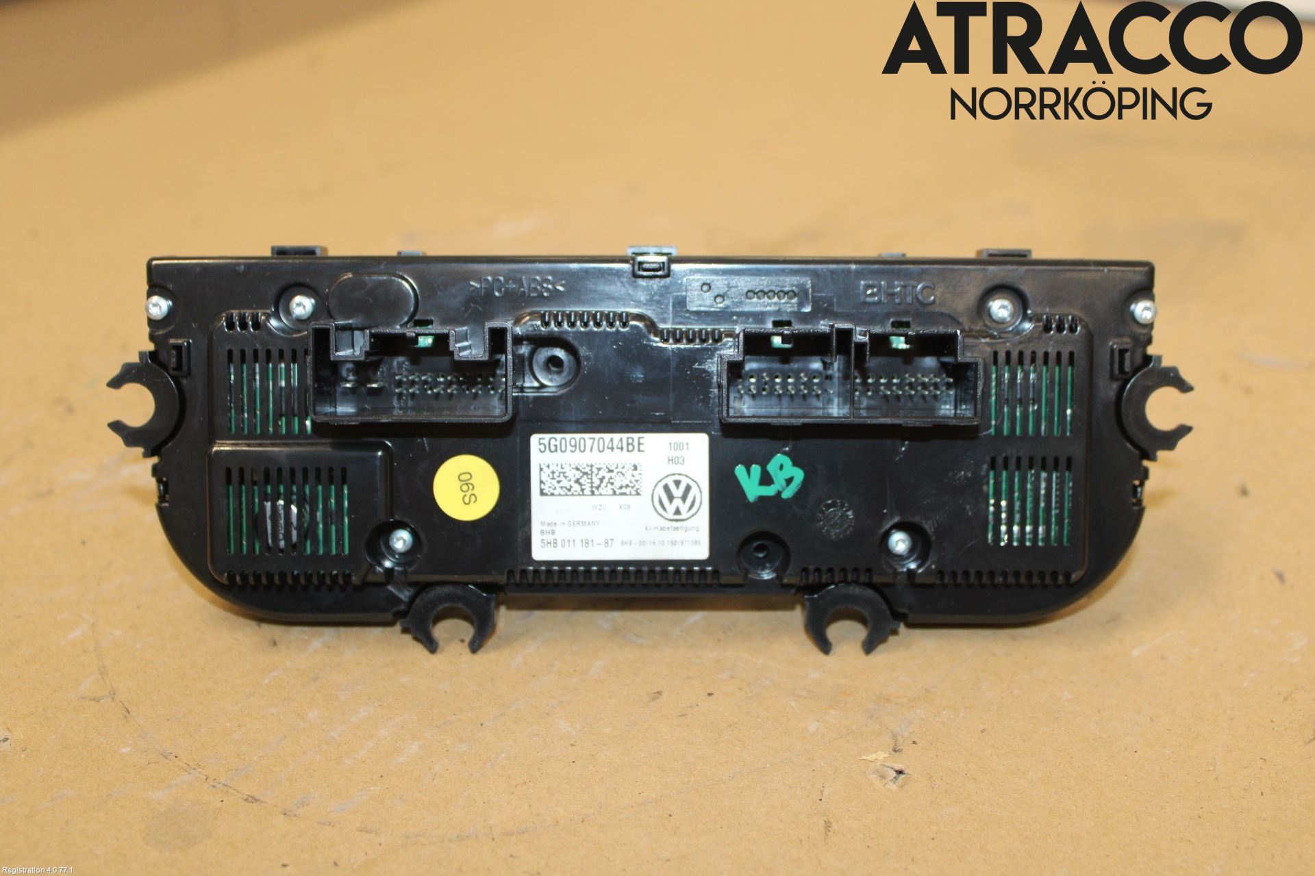 Volkswagen VW GOLF / E-GOLF VII 13-20 Varmeapparat Panel(Regulering)