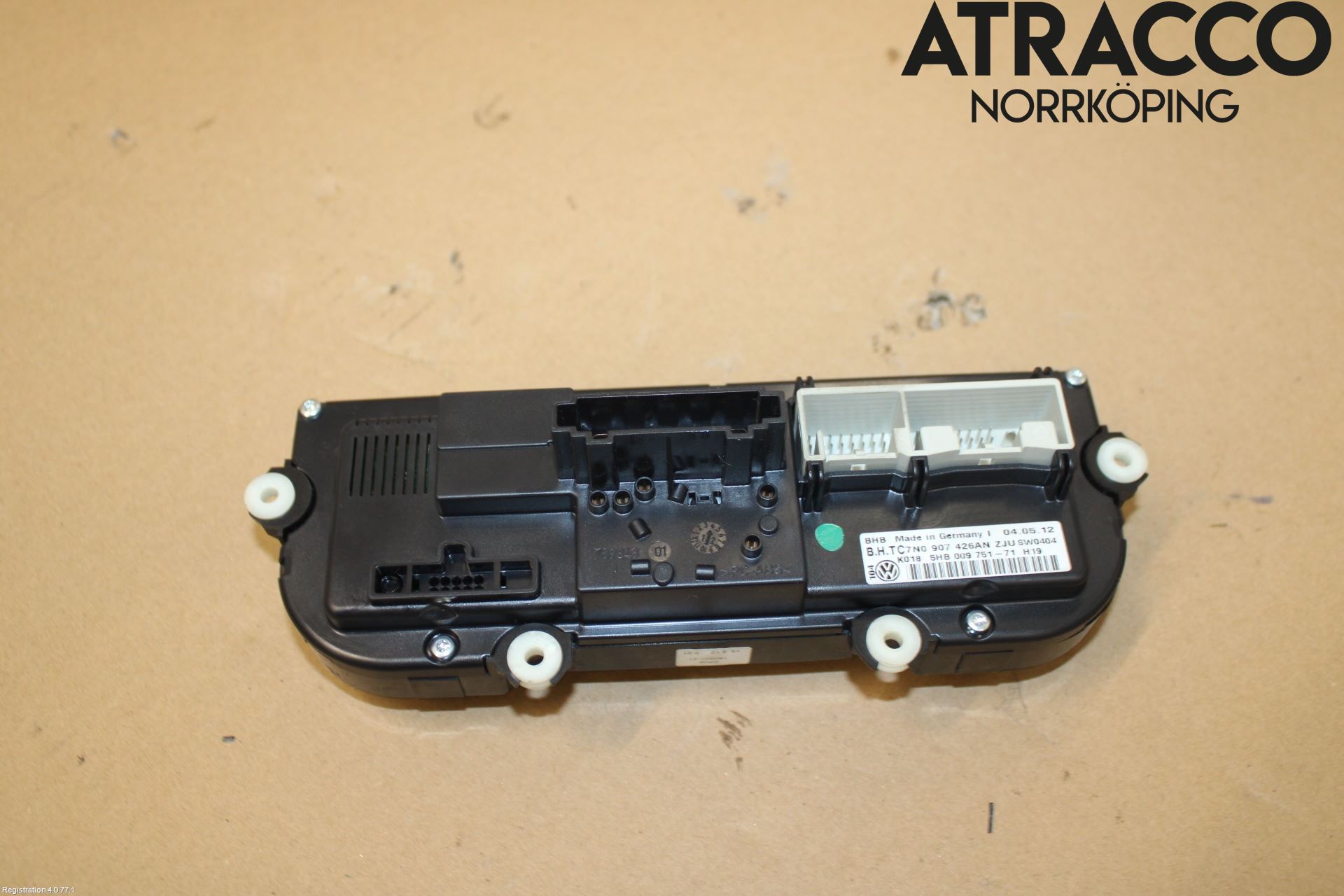 Volkswagen VW GOLF VI 09-13 Varmeapparat Panel(Regulering)