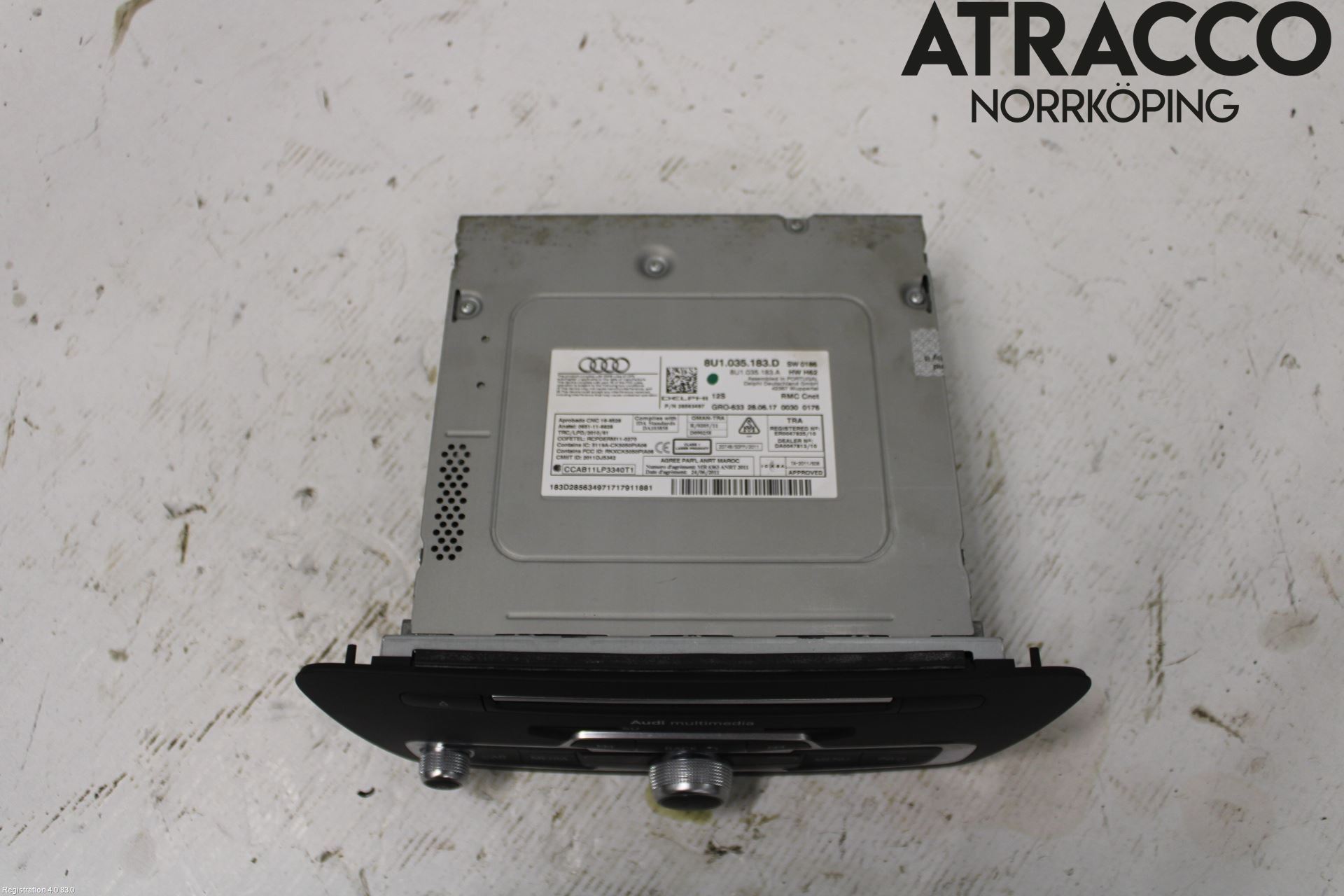 Audi Q3 8U 12-18 Stereo Radio Med Cd