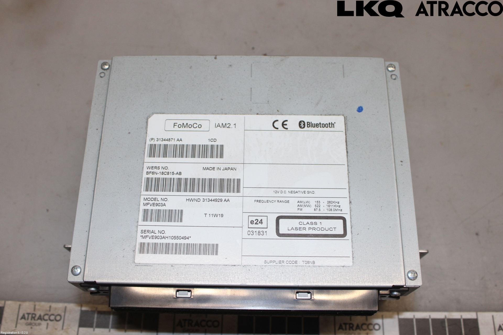 Volvo XC70 08-13 Stereo Radio Med Cd