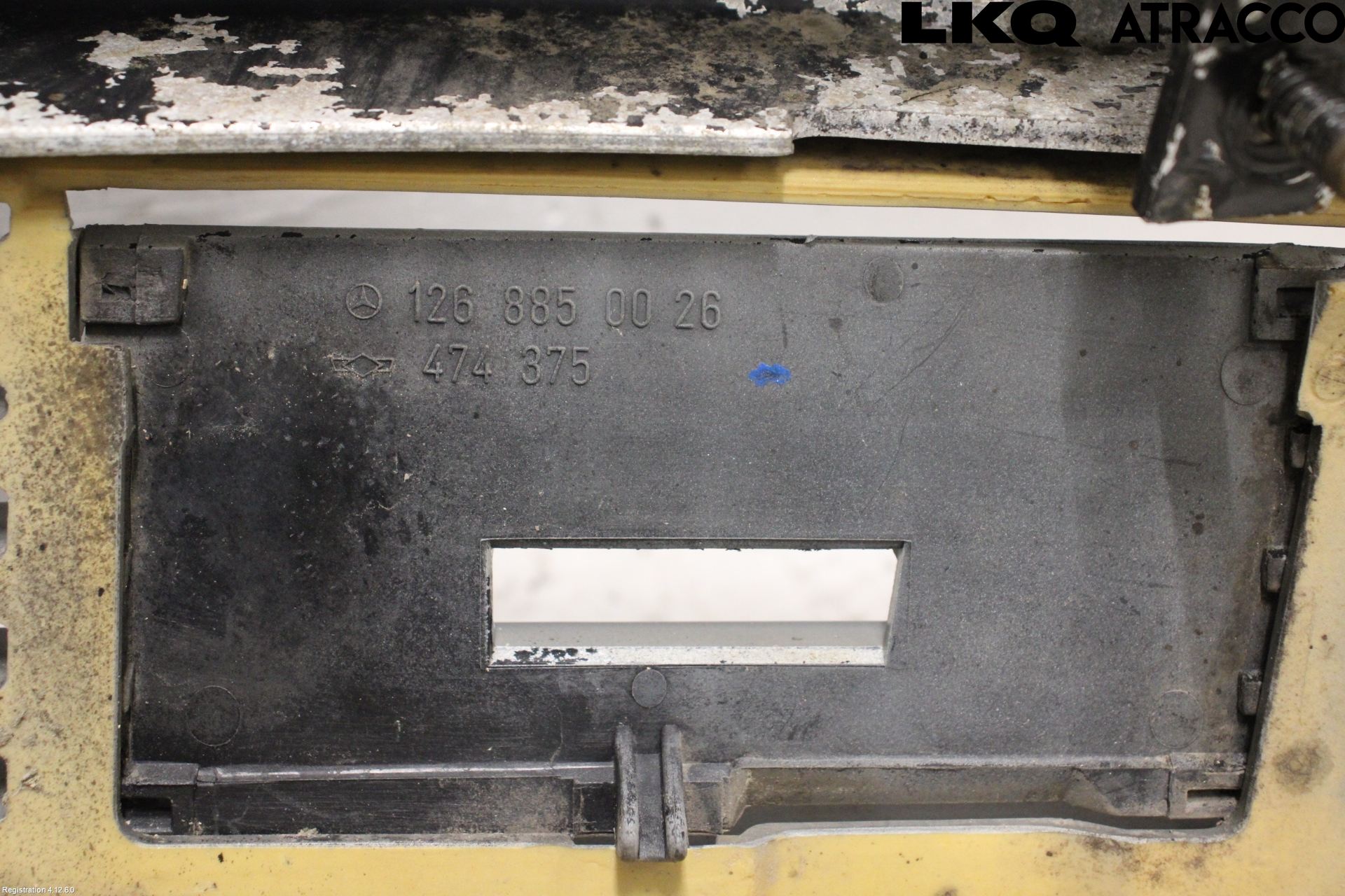 Mercedes-Benz MB 280-560  (W126) 81-91 Støtfanger Foran Plastdeksel