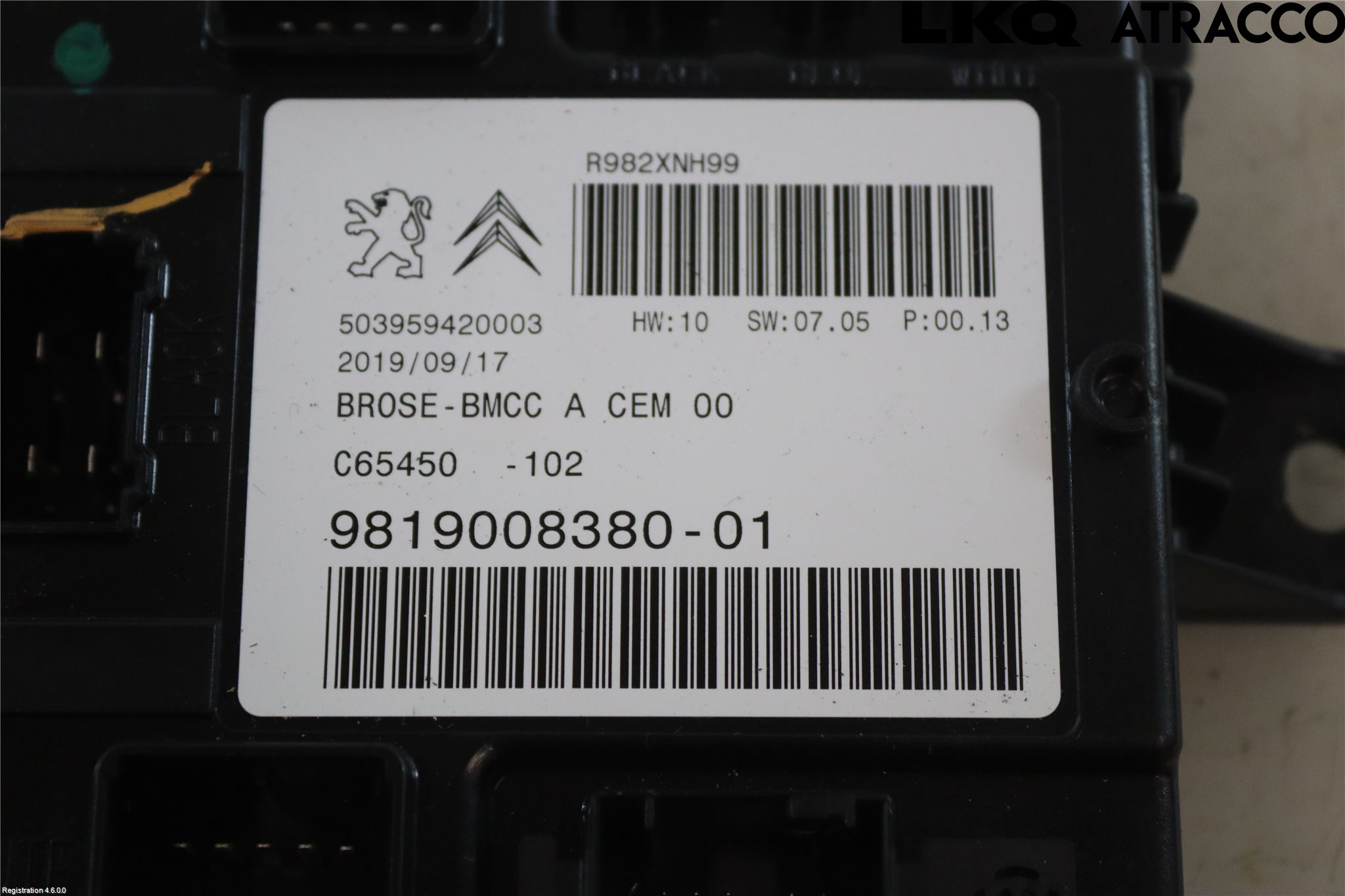 Citroen C5 AIRCROSS 19- Styreenhet Bakluke