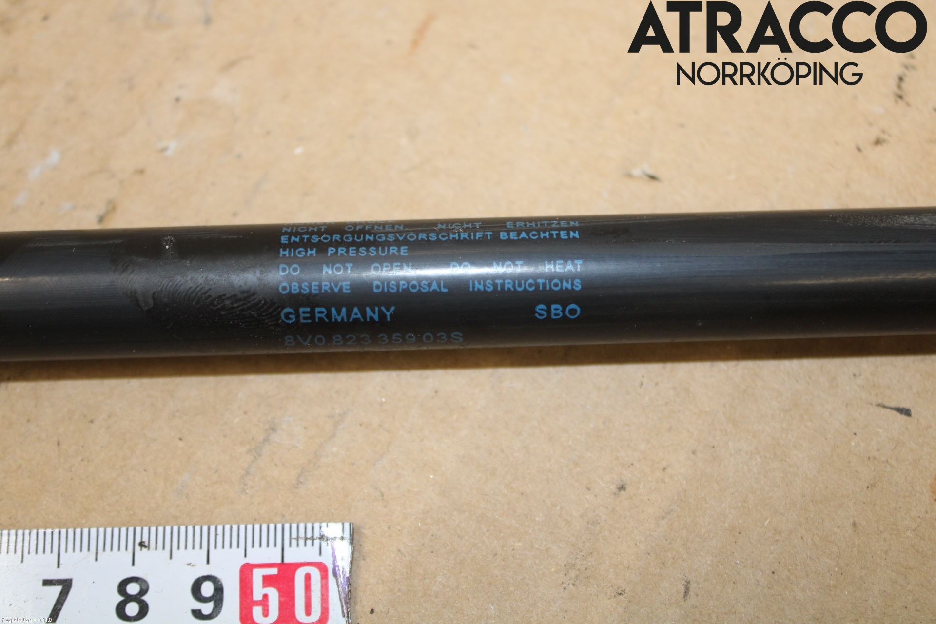 Audi A3/S3 8V 13-20 Panser Demper-Gassfjær