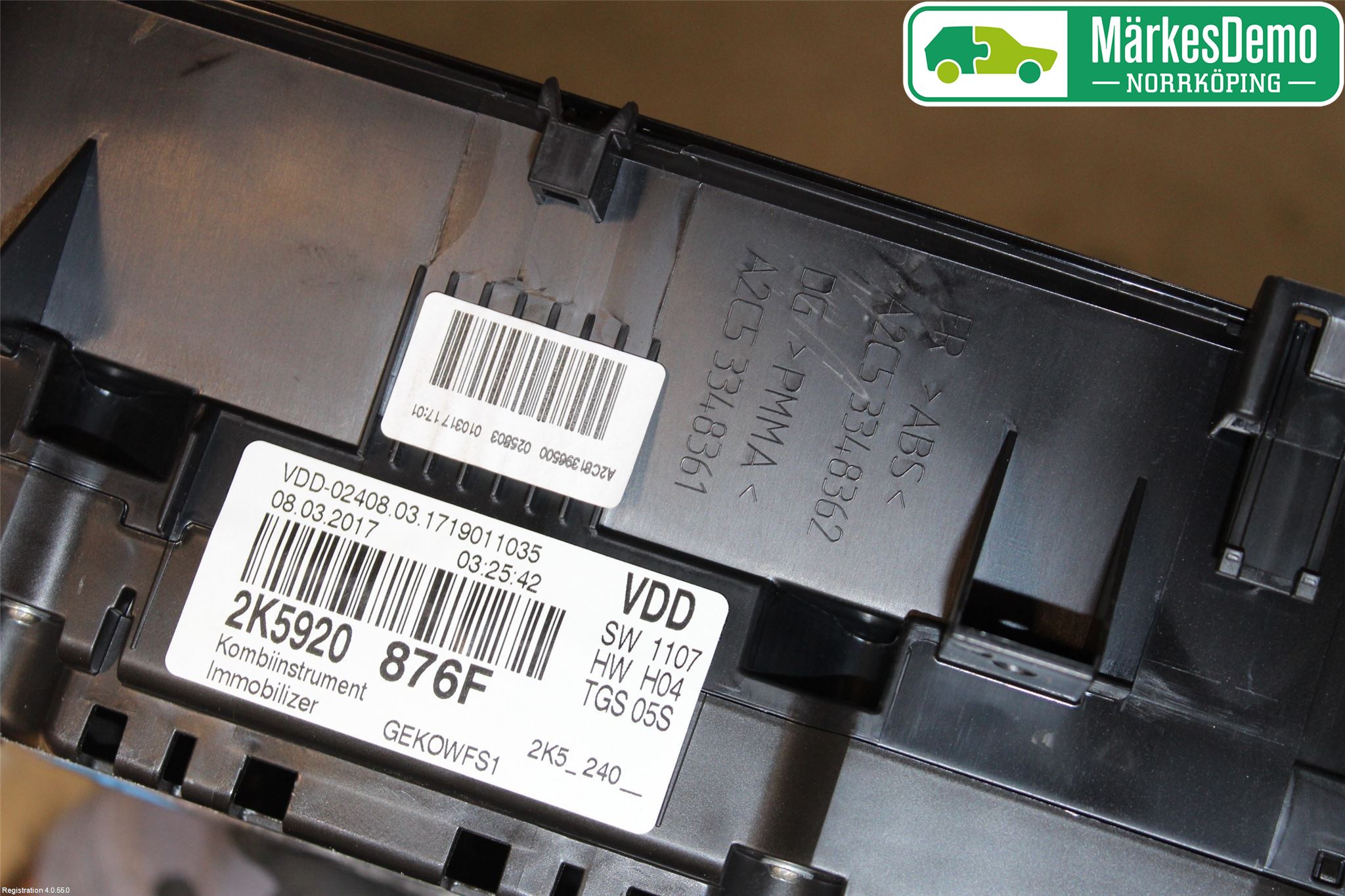 Volkswagen VW CADDY 16-20 Instr Kombinert
