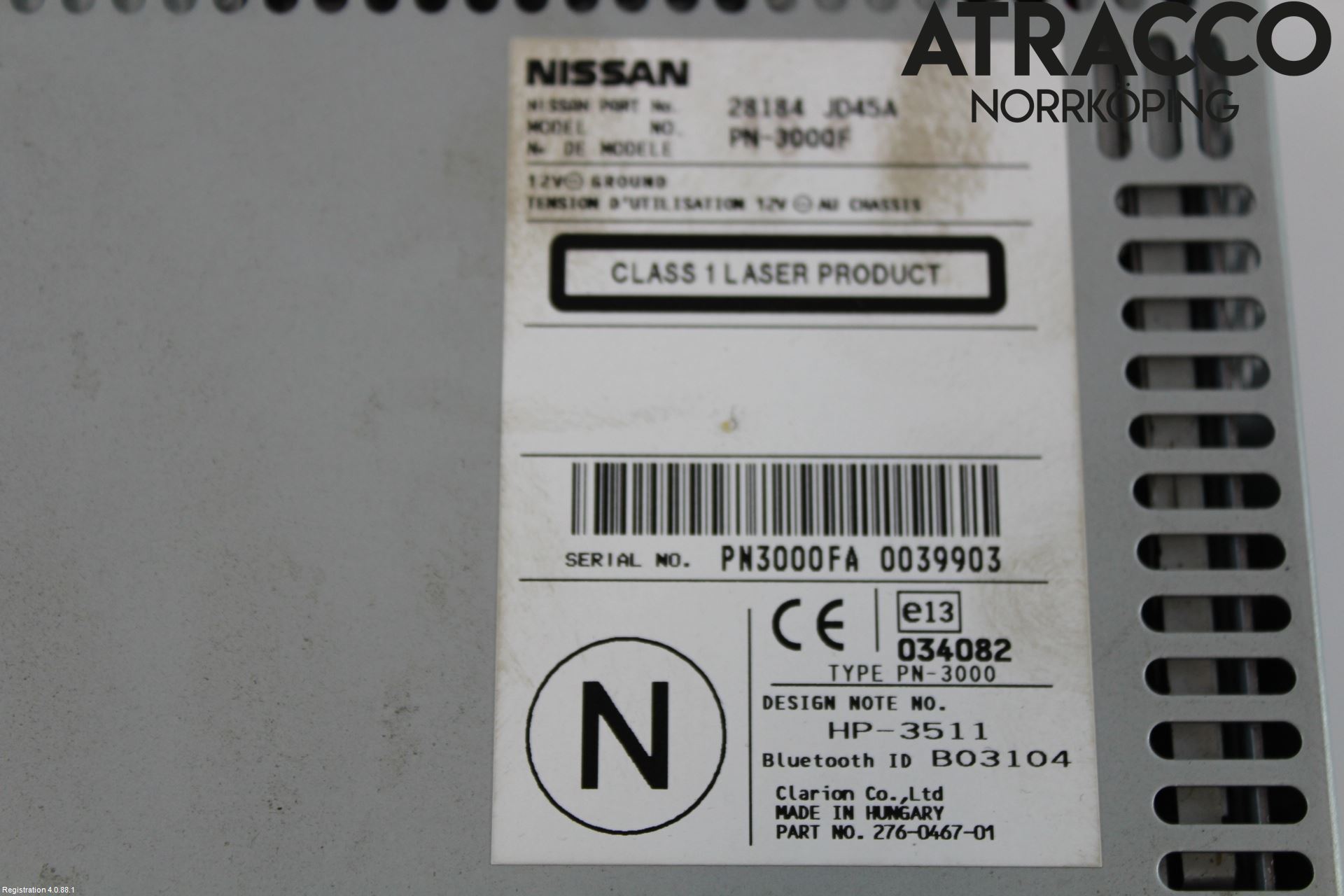 Nissan QASHQAI   07-10 Stereo Radio Med Cd