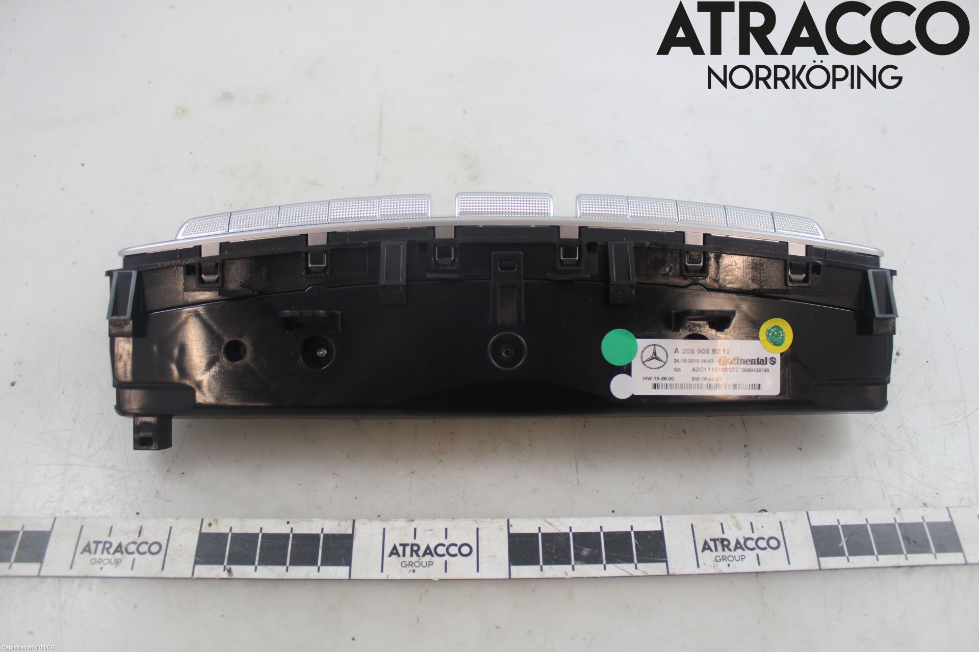 Mercedes-Benz MB C-KLASS (W205) 14-21 Varmeapparat Panel(Regulering)