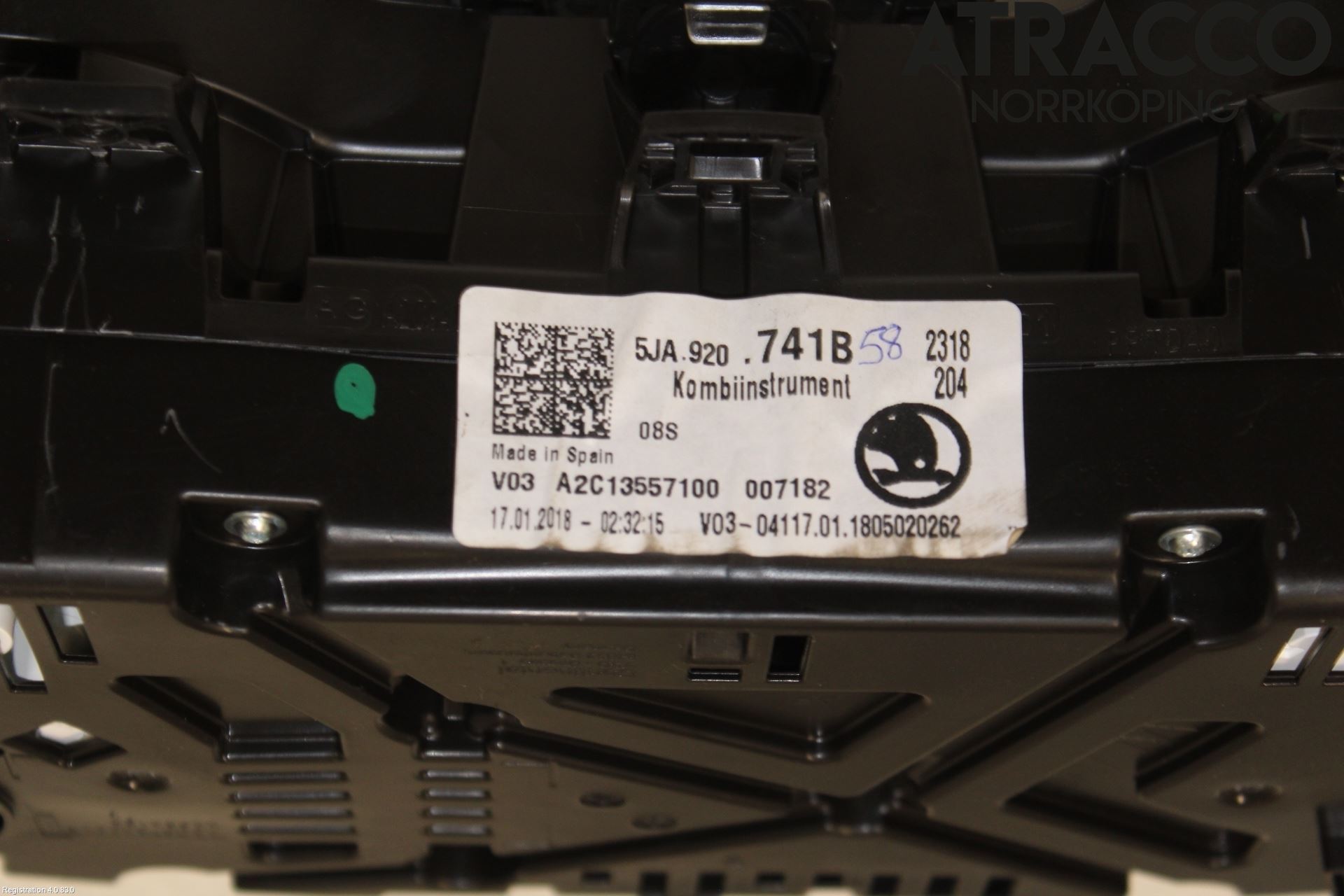 Skoda RAPID Instr Kombinert