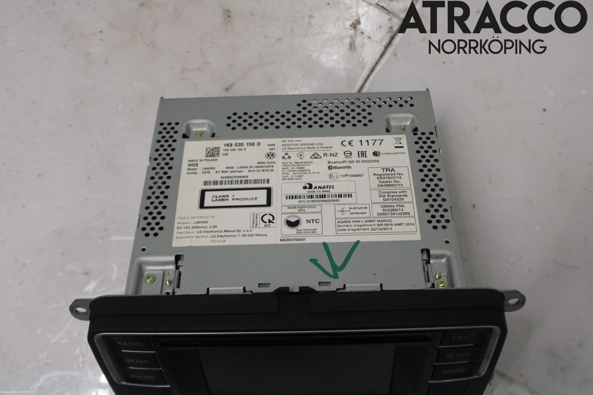 Volkswagen VW TRANSP/CARAVELLE (T6) 16-22 Stereo Radio Med Cd