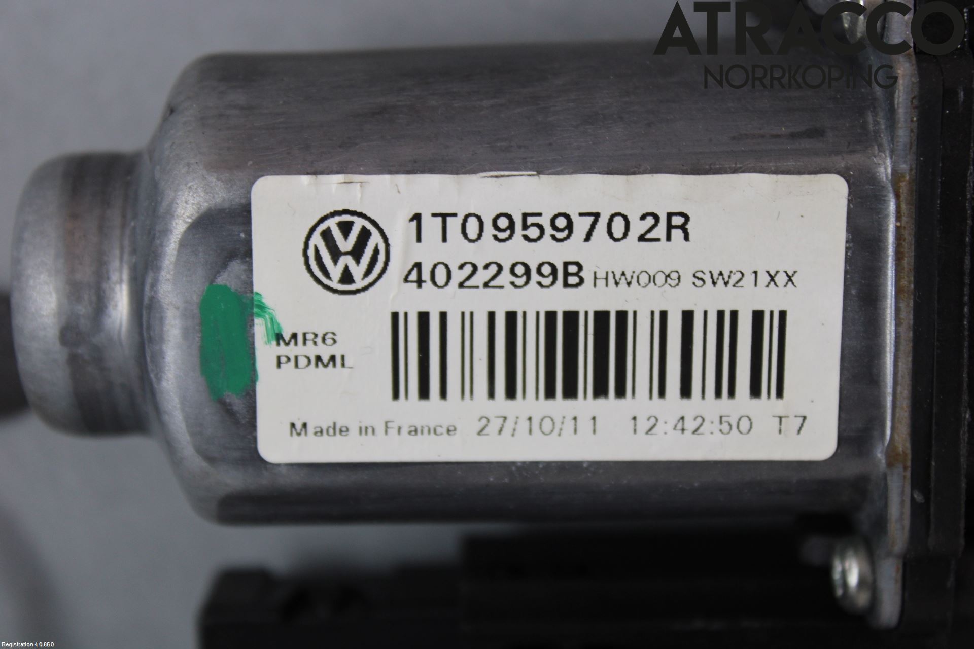 Volkswagen VW TOURAN 10-15 Vindusheis El Komp