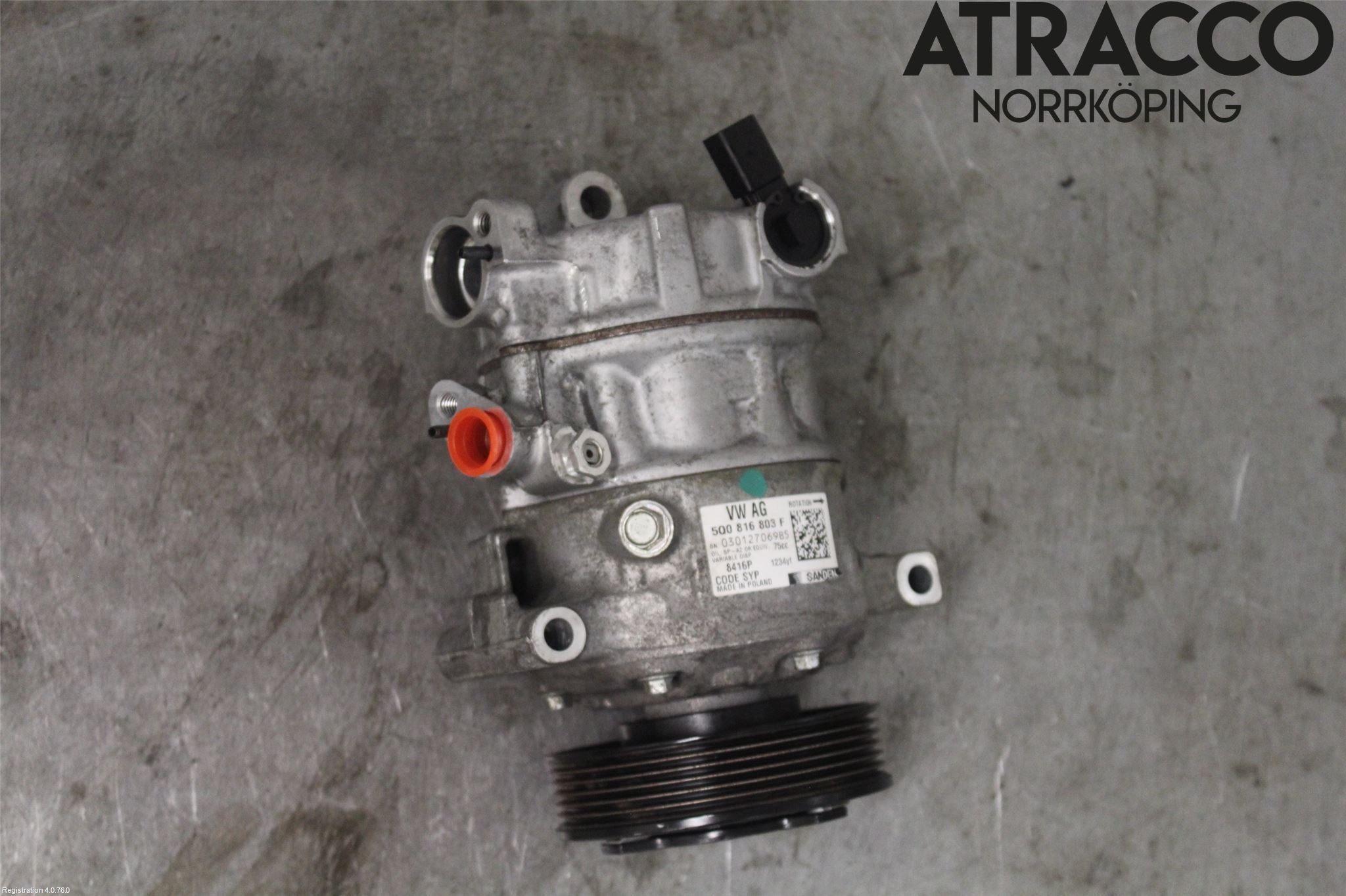 Volkswagen VW TIGUAN 16-24 Varme Ac Kompressor