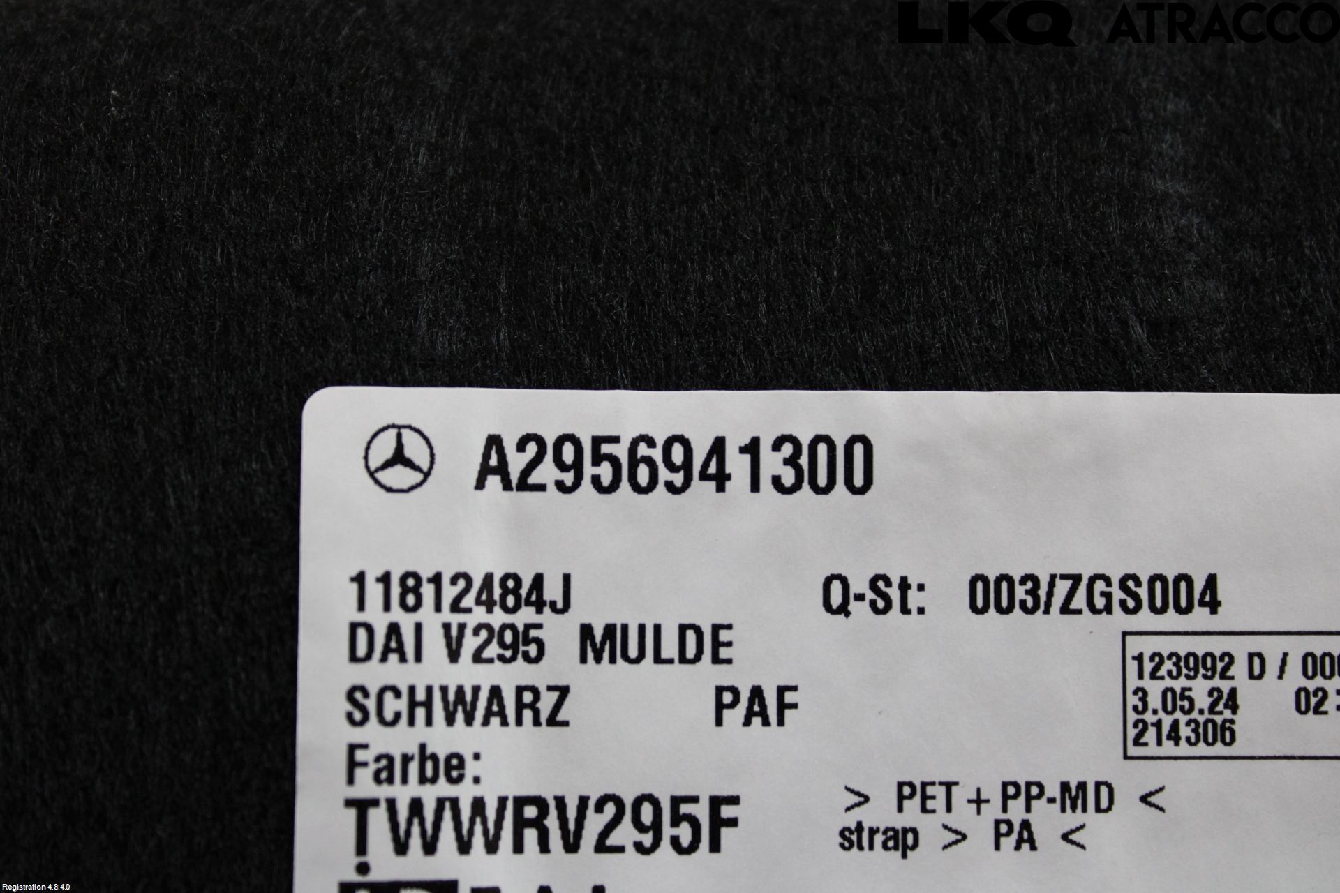 Mercedes-Benz MB EQE (V295) 22- Innr Bagasjeromkledsel