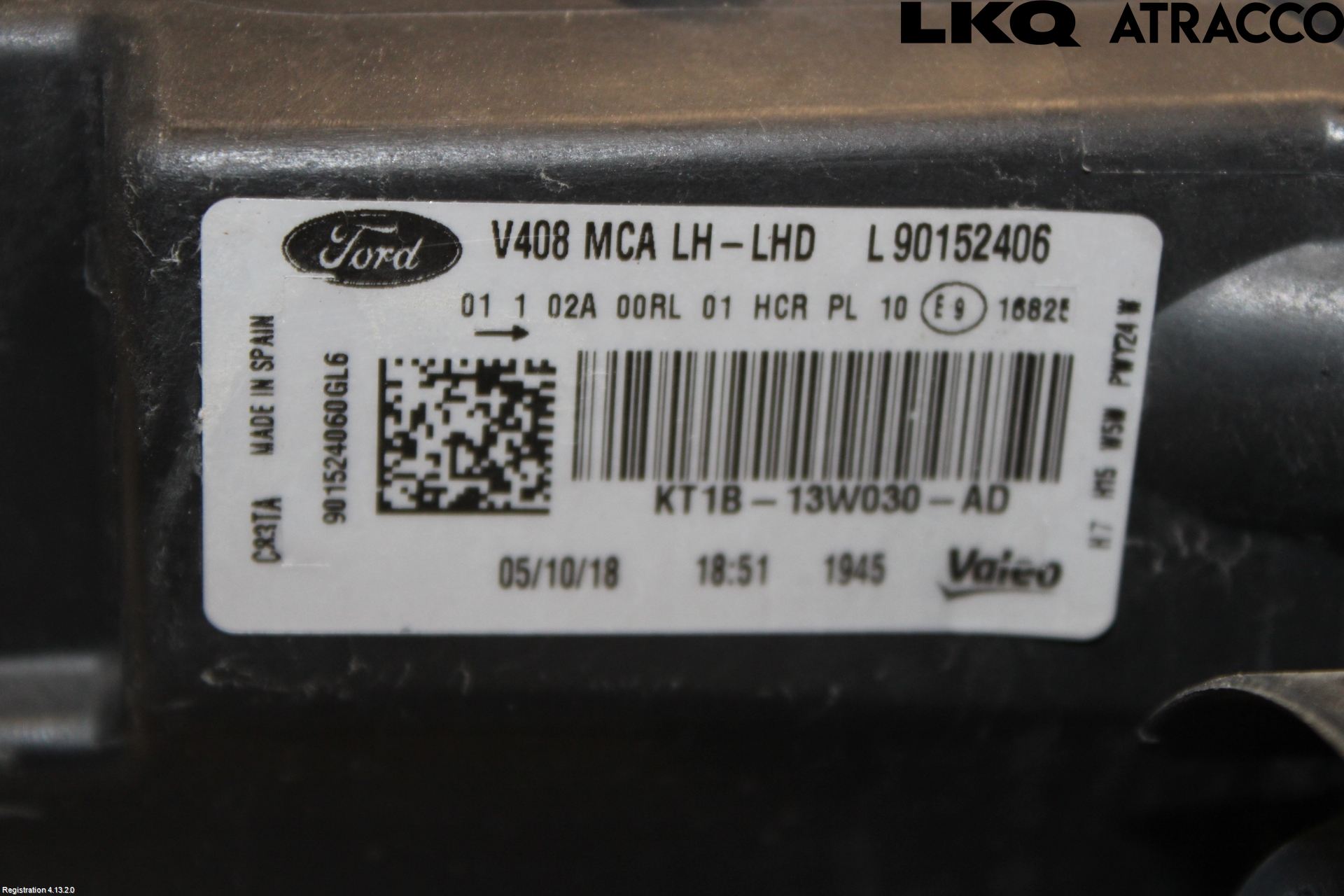 Ford TRANSIT/TOURNEO CONNECT 13-22 Frontlykt Venstre