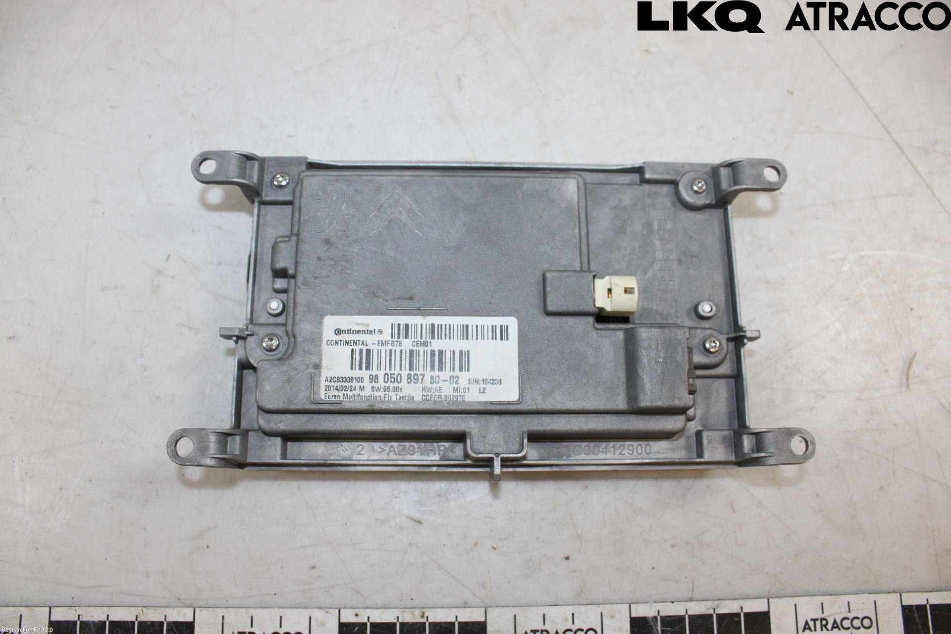 Citroen C4 GRAND PICASSO 14-18 Instr Skjerm Dvd-Gps-Ac-Tlf