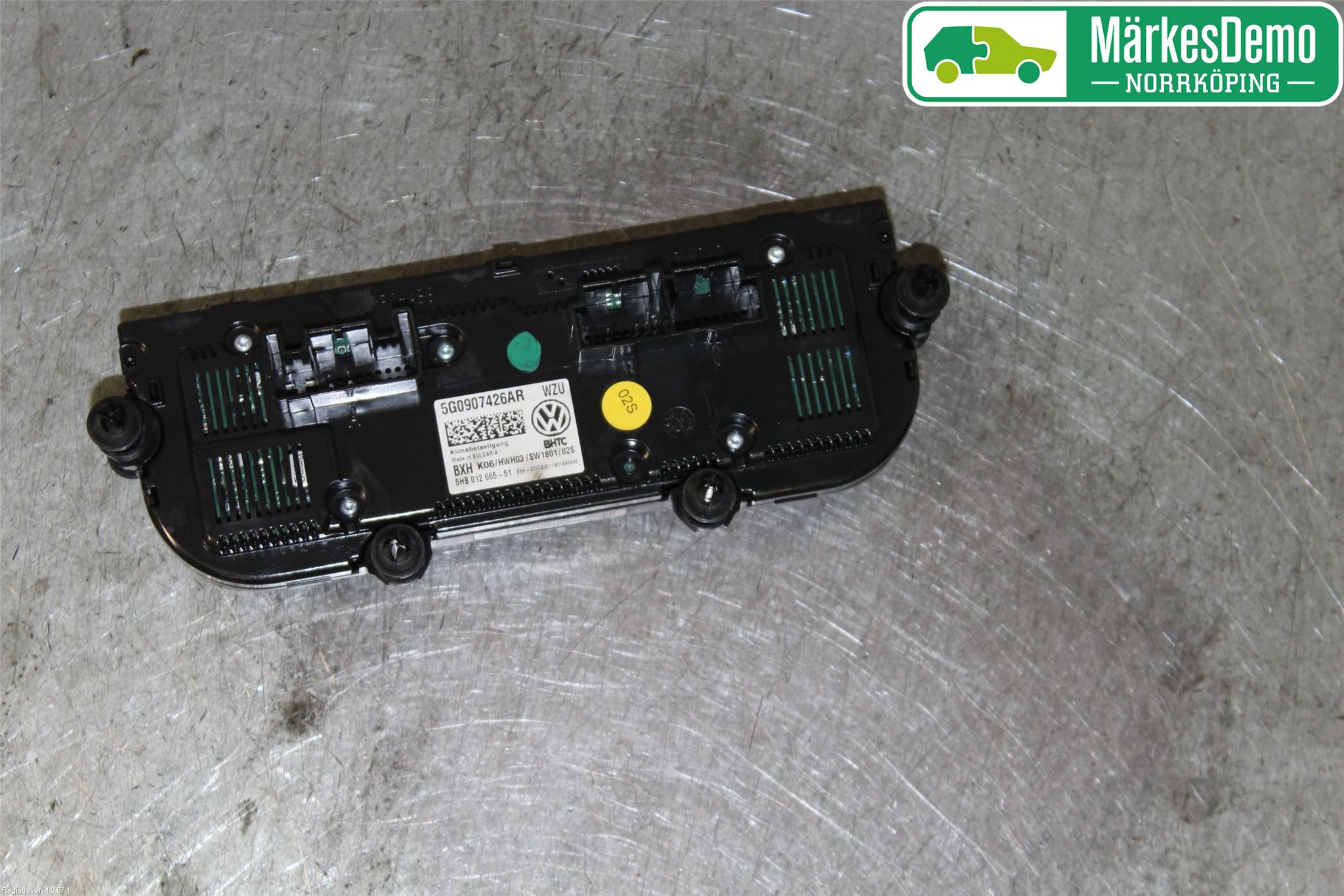 Volkswagen VW T-ROC 18- Varmeapparat Panel(Regulering)