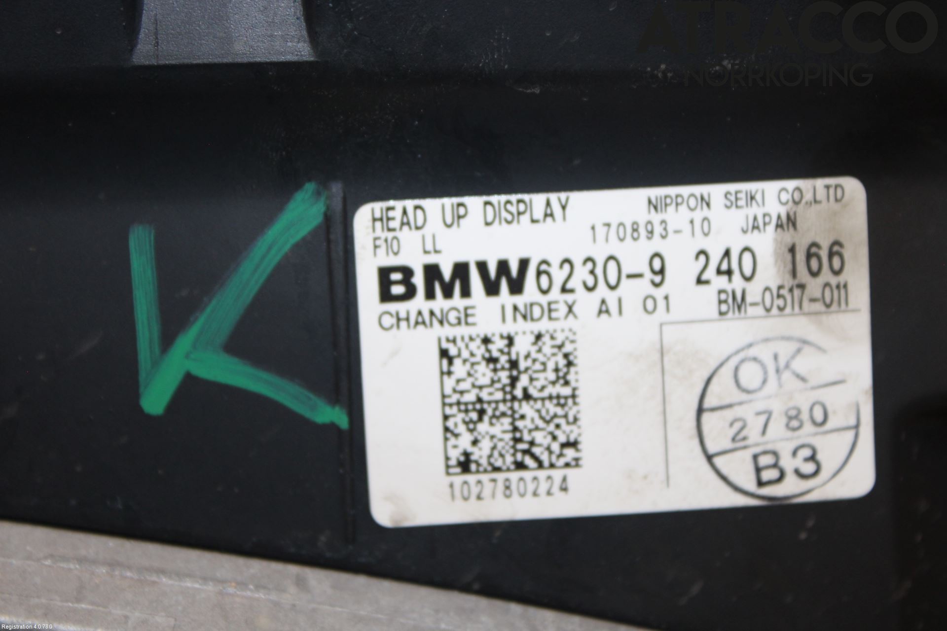 BMW 5 F10/F11/F18 09-17 Instr Kombinert