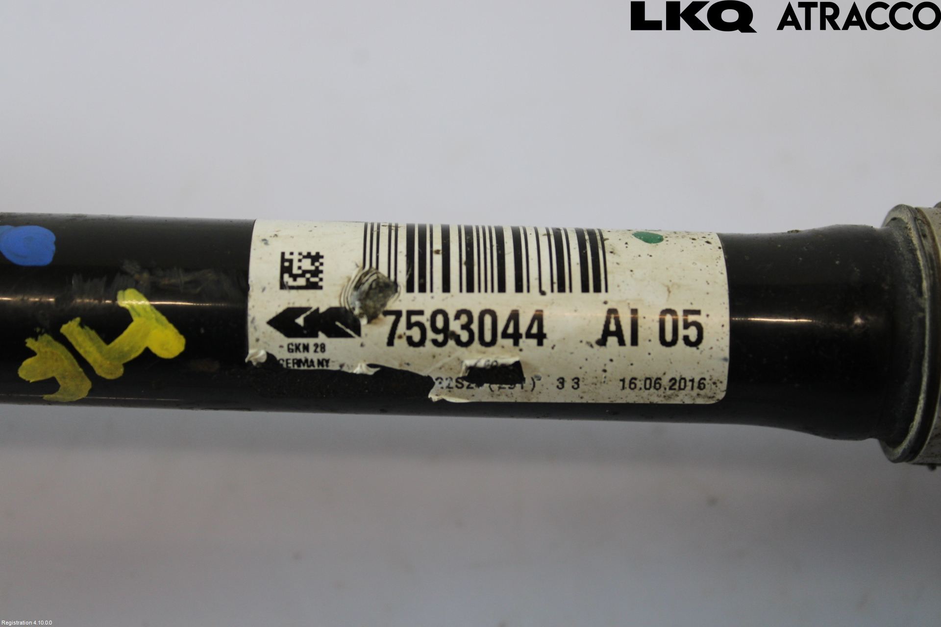 BMW 5 F10/F11/F18 09-17 Drivaksel Foran Kompl Høyre