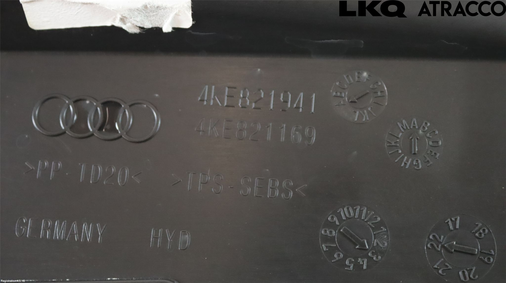 Audi E-TRON, S GE 19- Visker Deksel-Grill-Under Frr