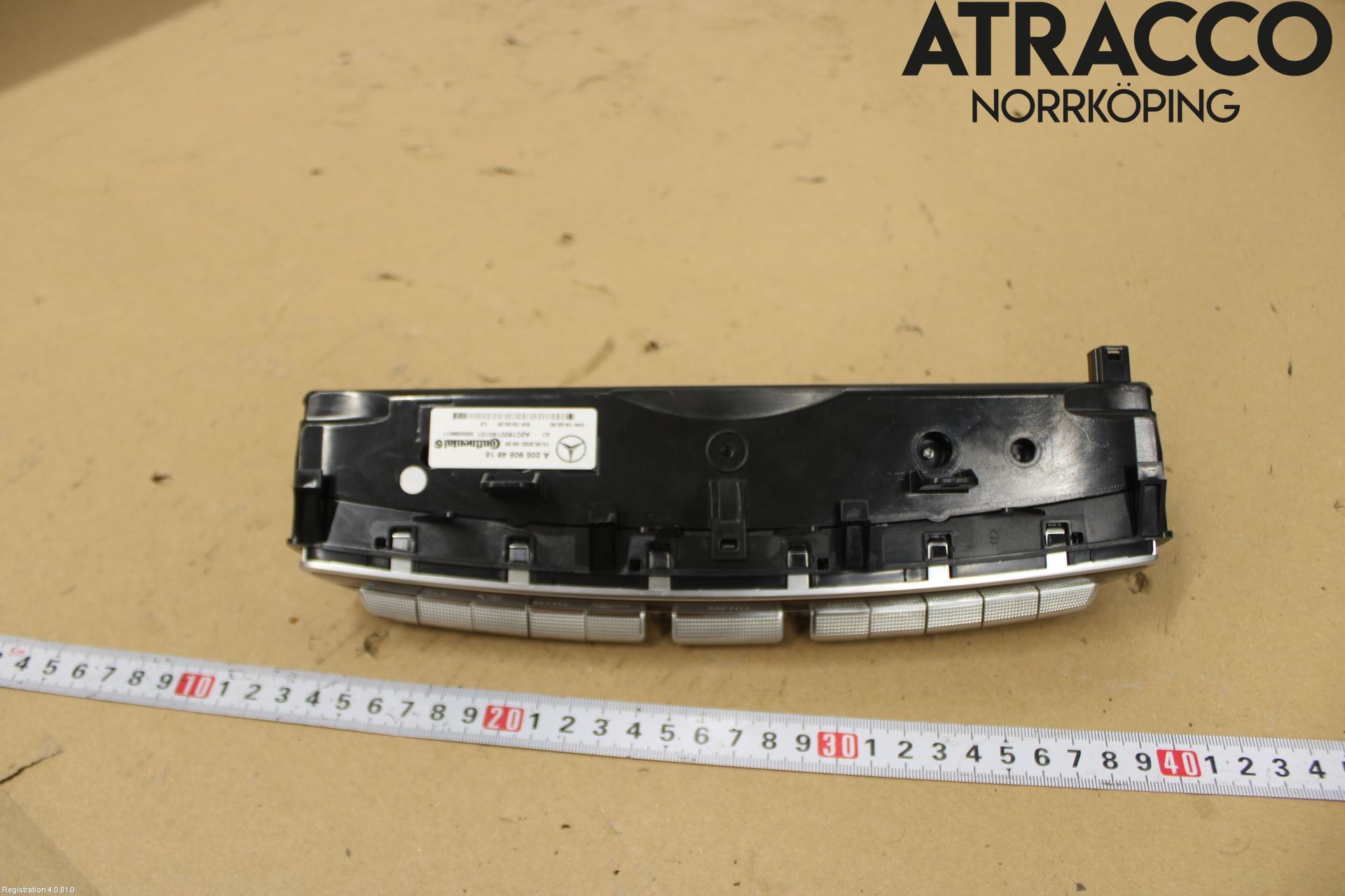 Mercedes-Benz MB C-KLASS (W205) 14-21 Varmeapparat Panel(Regulering)