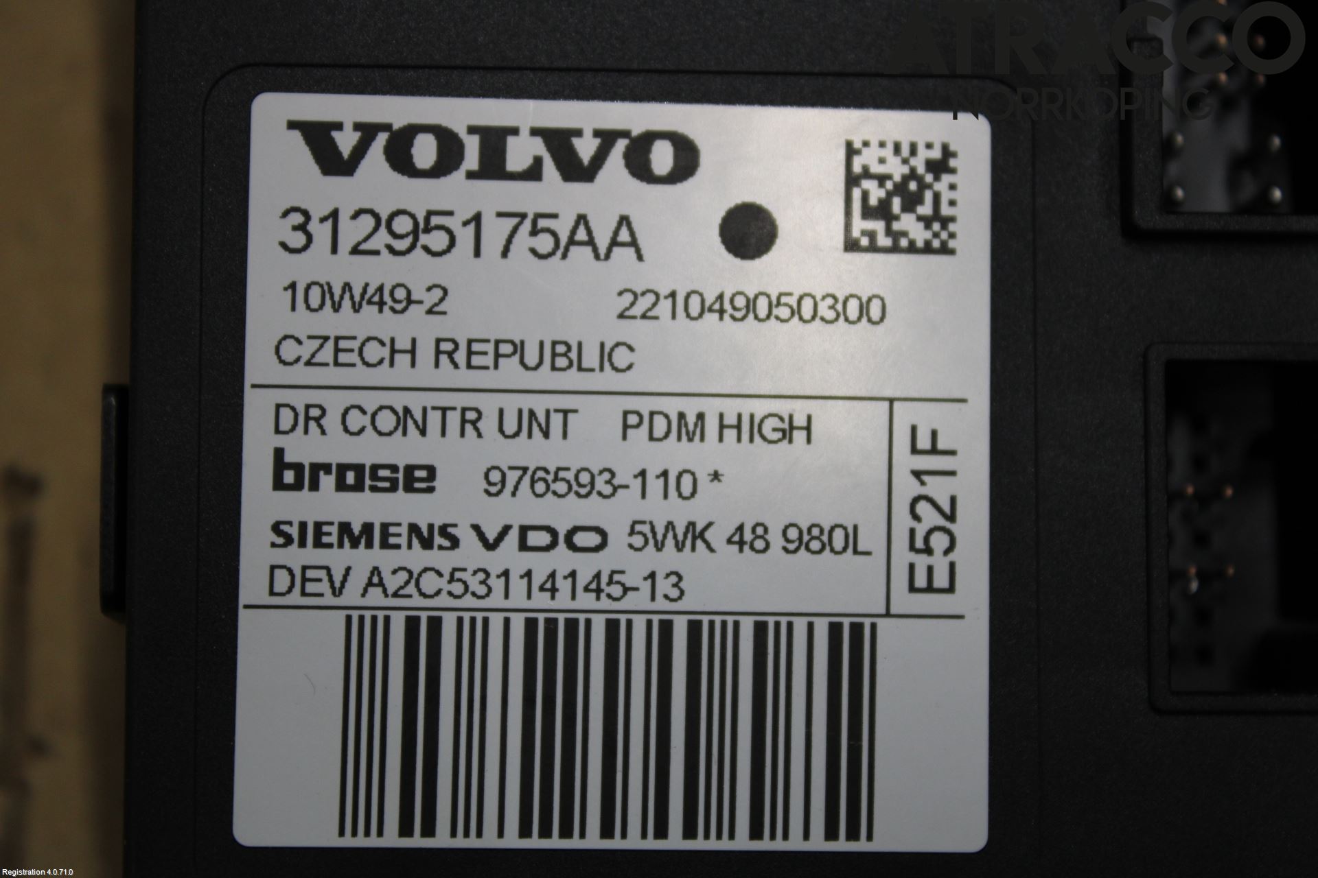 Volvo V50 08-12 Vindusheismotor