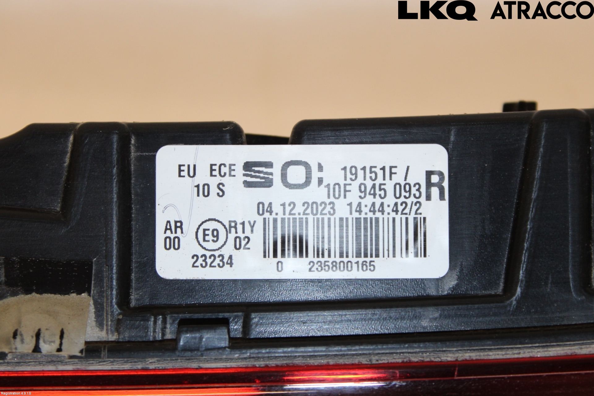 Cupra BORN 22- Refleksplate - Skiltplate