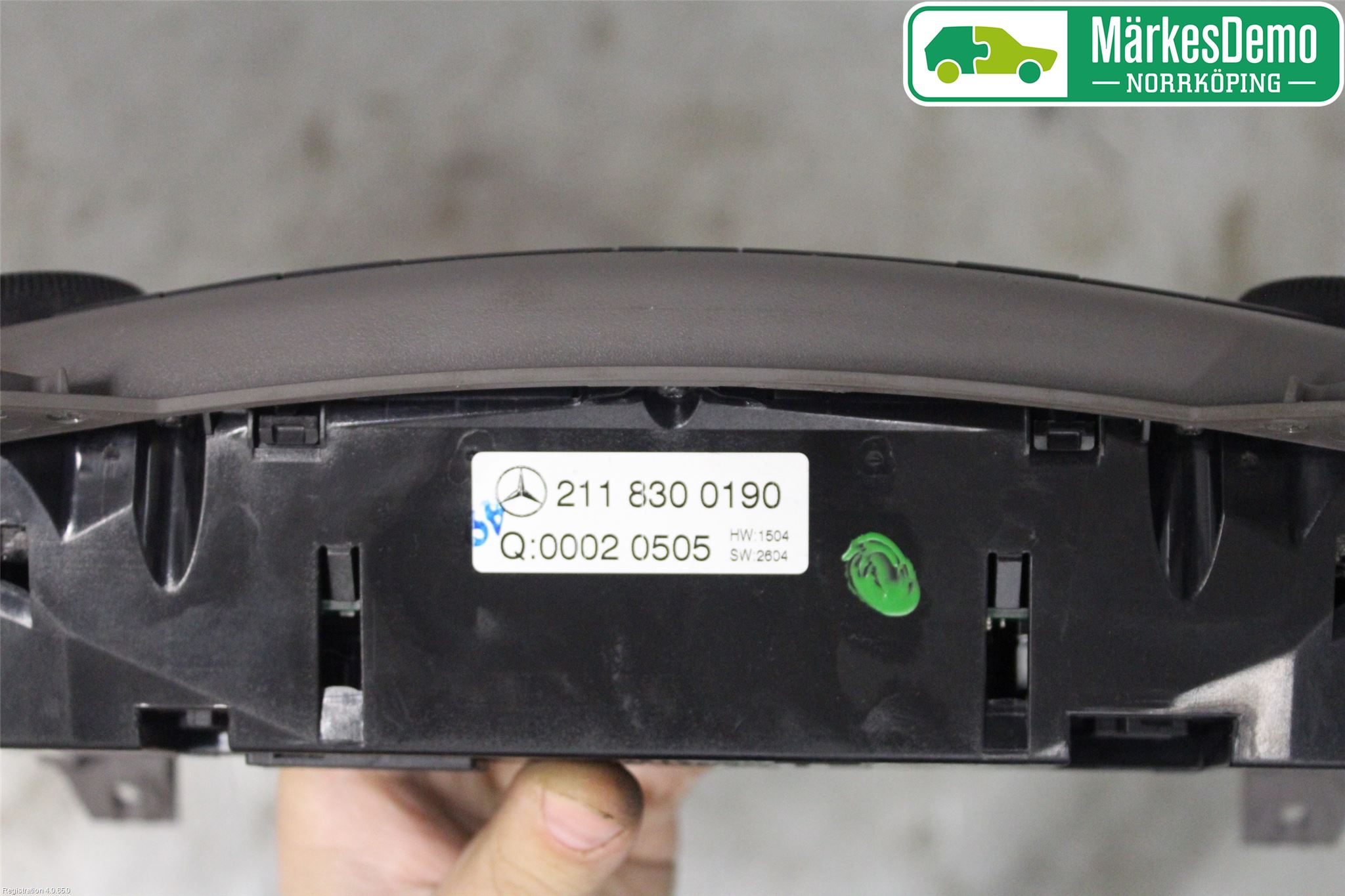Mercedes-Benz MB E-KLASS (W211) 02-09 Varmeapparat Panel(Regulering)