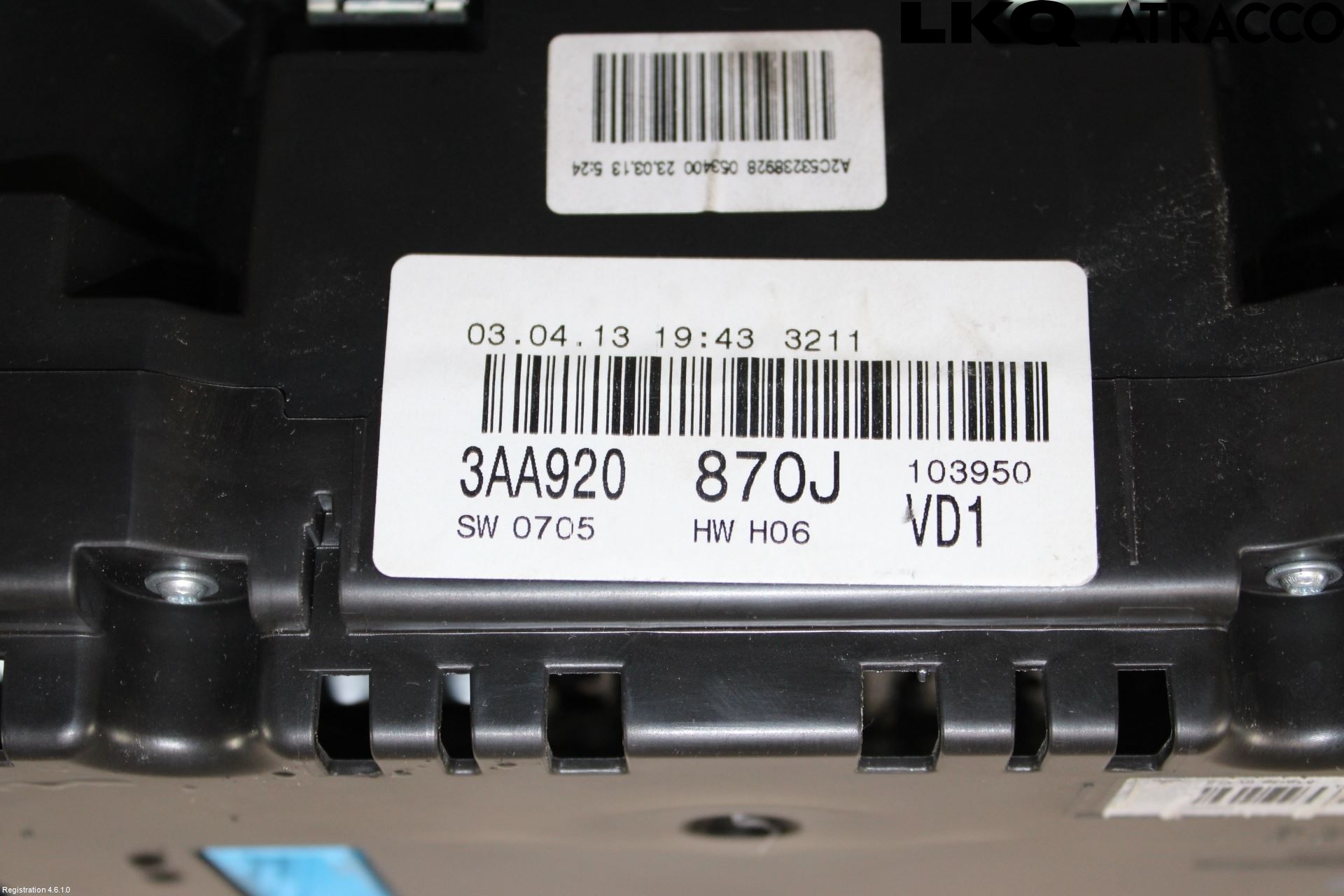 Volkswagen VW PASSAT 11-14 Instr Kombinert