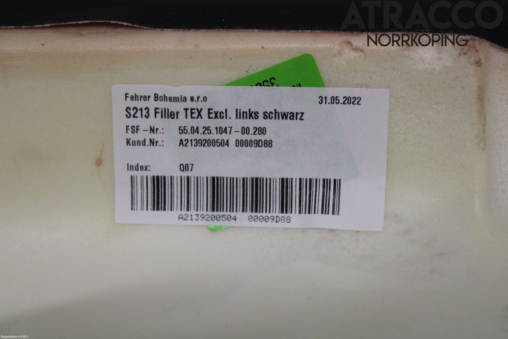 Mercedes-Benz MB E-KLASS (W213) 16-23 Innr Sidetrekk-Deksel