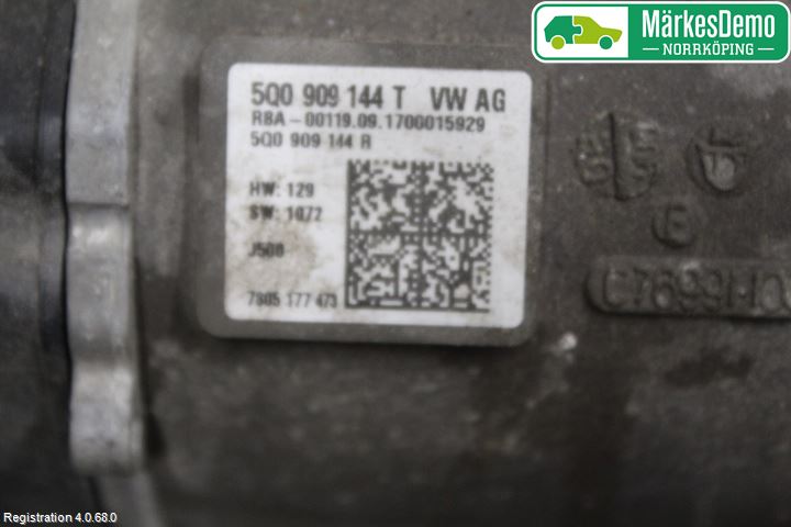 Volkswagen VW GOLF SPORTSVAN 15-20 Styrväxel/Snäcka Elektrisk