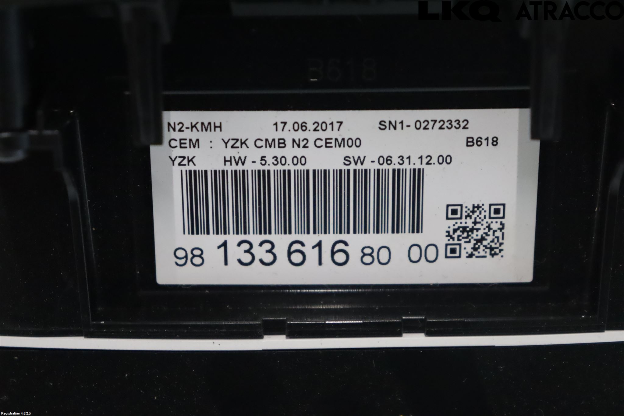 Citroen COTROEN C3 17-24 Instr Kombinert