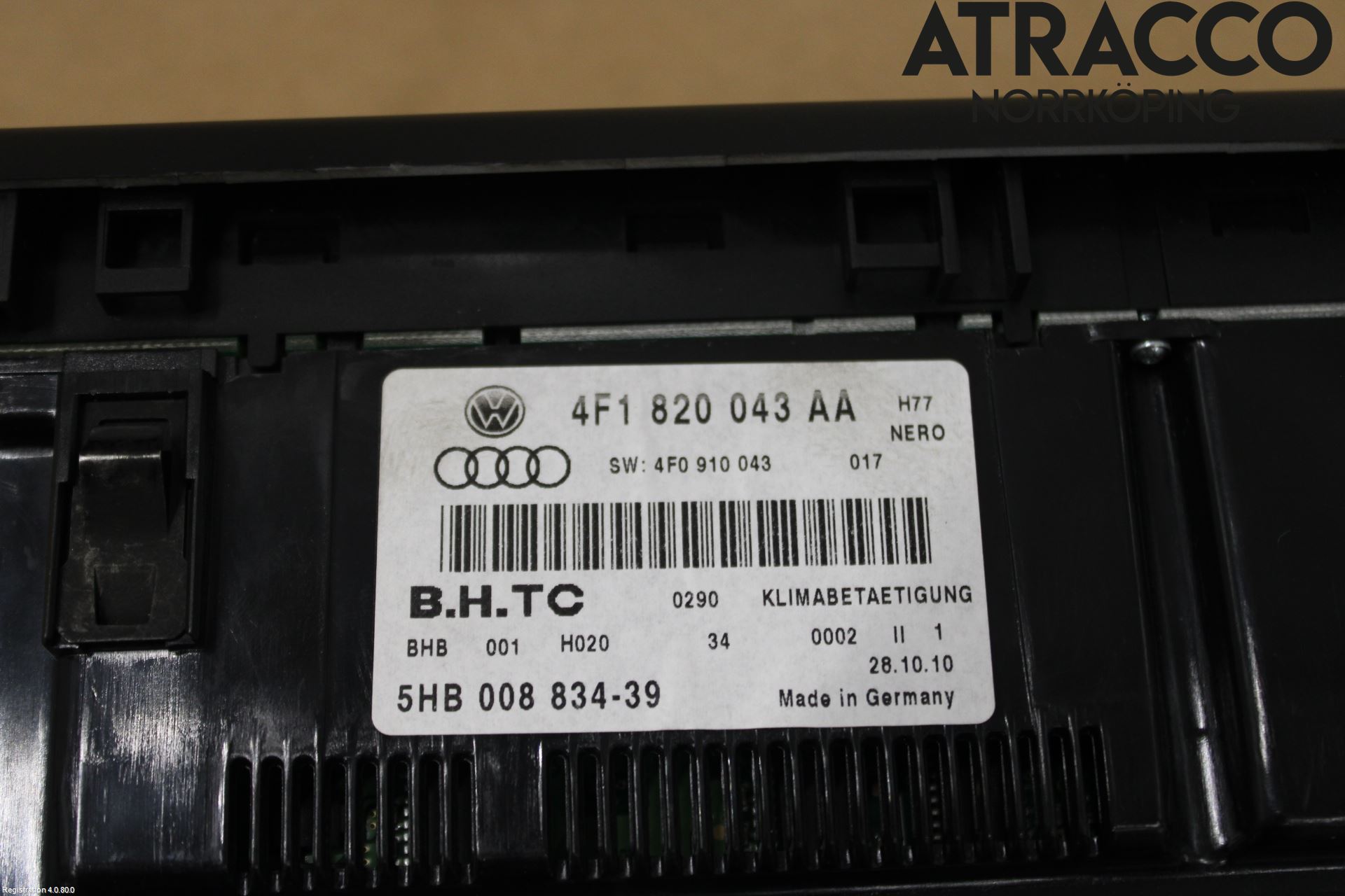 Audi A6/S6     05-11 Varmeapparat Panel(Regulering)