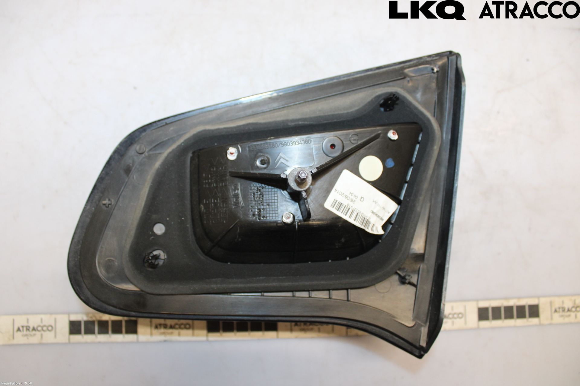 Citroen C3 10-17 Baklykt Venstre  På Luke(Indre