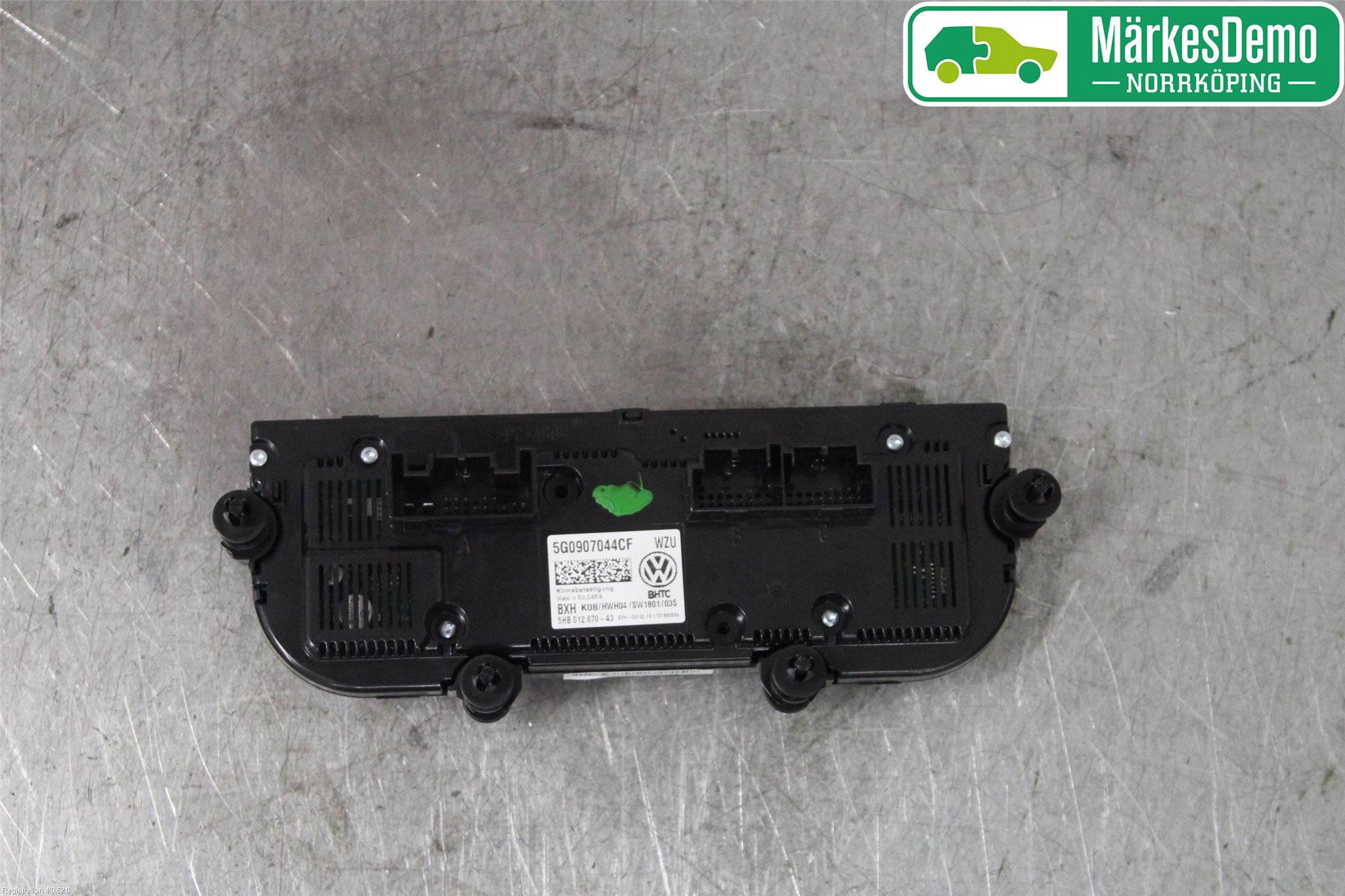 Volkswagen VW GOLF / E-GOLF VII 13-20 Varmeapparat Panel(Regulering)