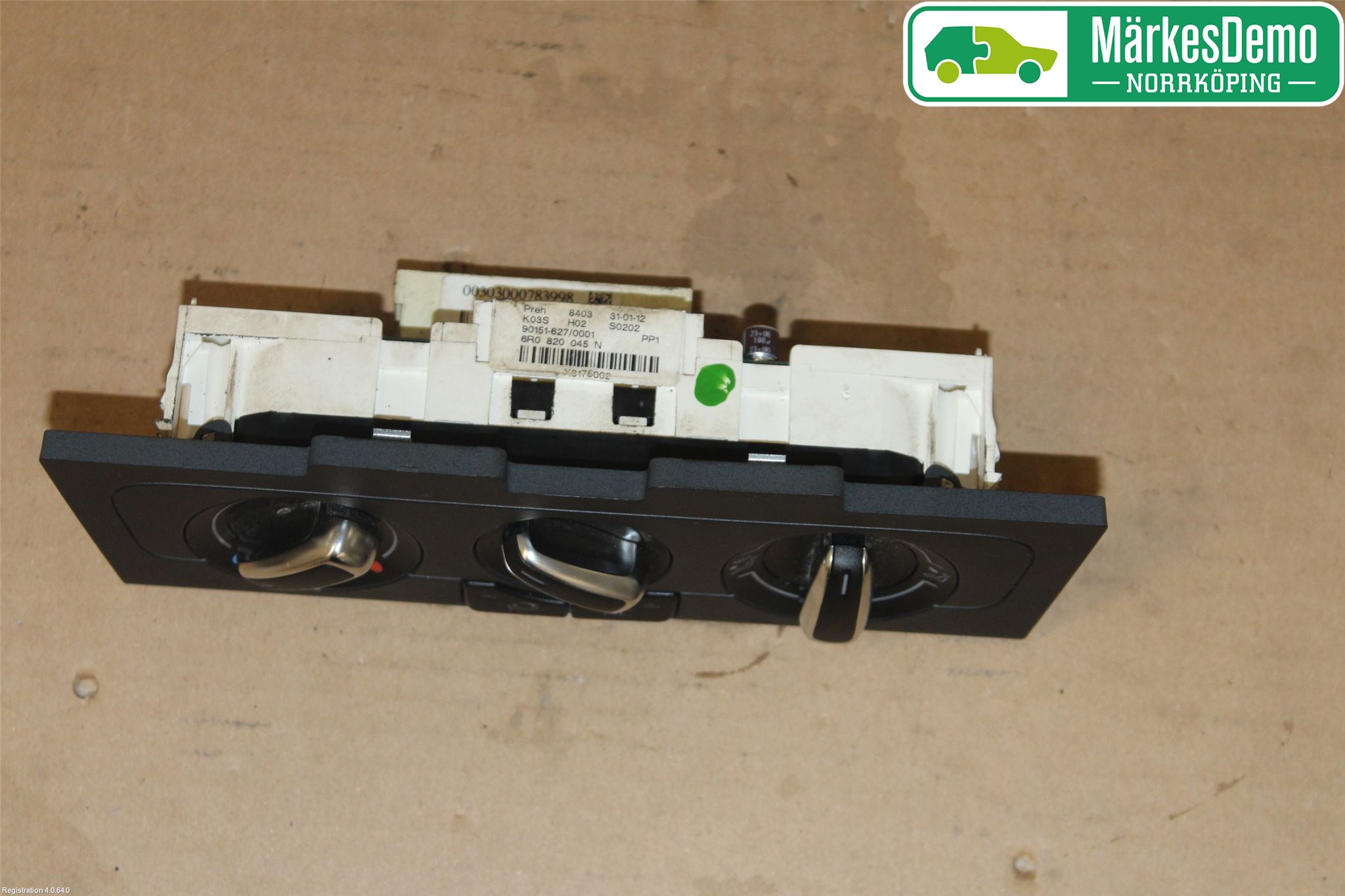 Volkswagen VW POLO 10-17 Varmeapparat Panel(Regulering)