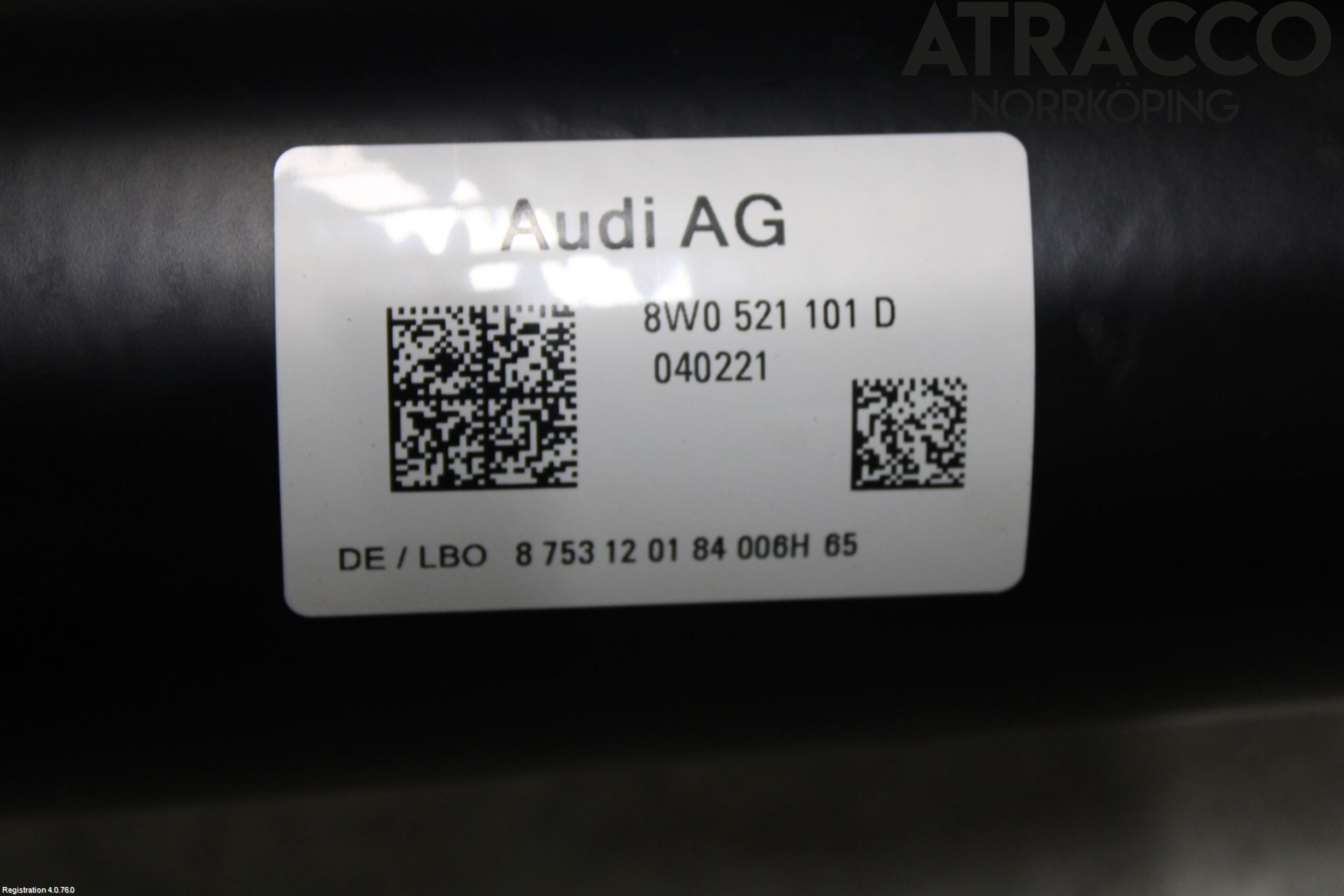 Audi A5 17- Mellomaksel Kompl