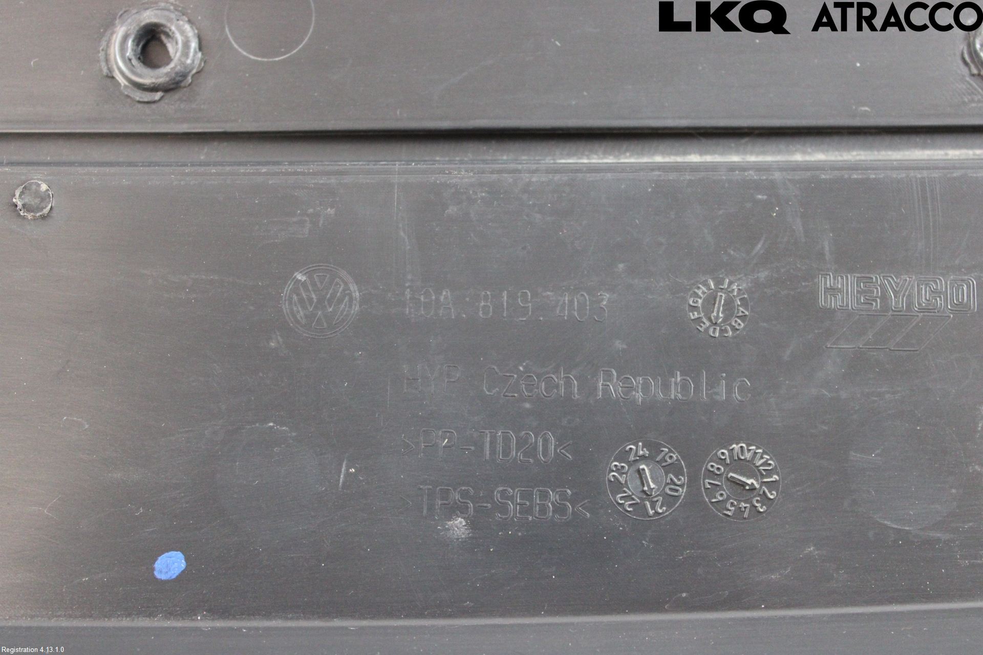 Volkswagen VW ID.3 21- Visker Deksel-Grill-Under Frr