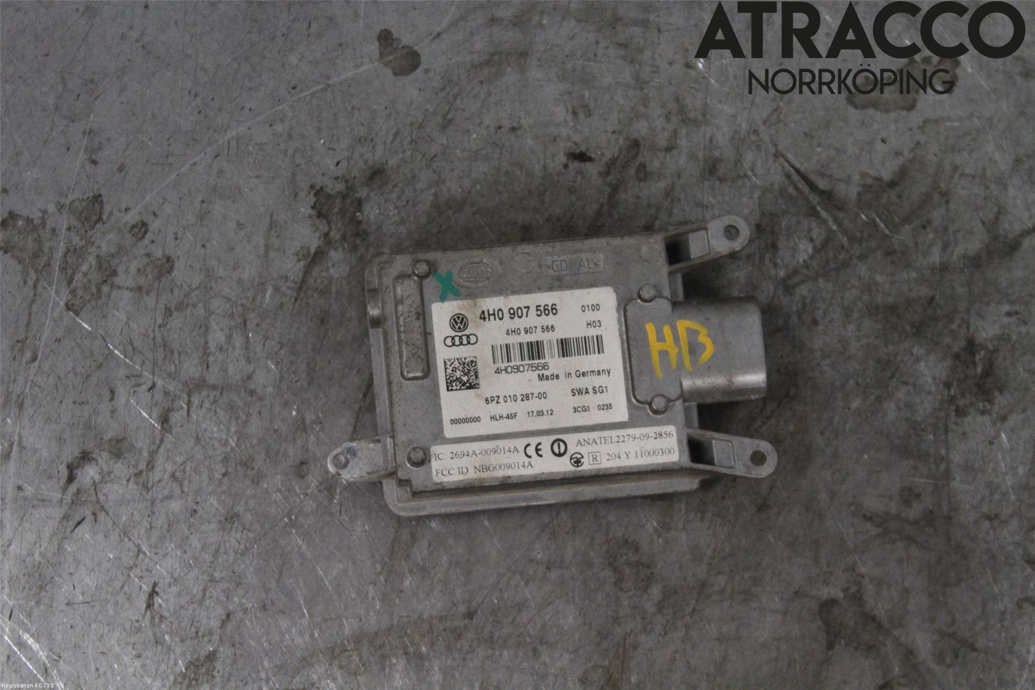 Audi A8/S8 4H 10-17 Sensor Kollisjonsbeskyttelse