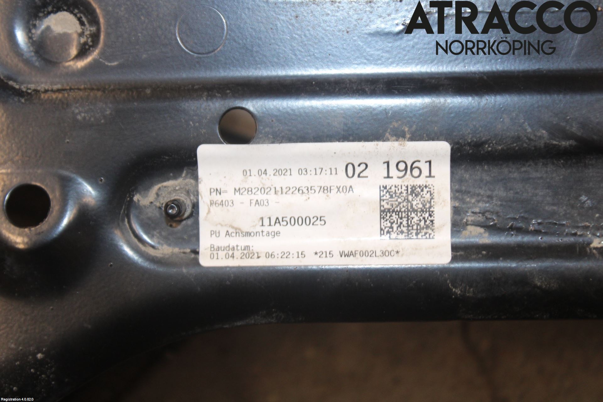 Volkswagen VW ID.4 21- Bakaksel Feste Travers-Ramme