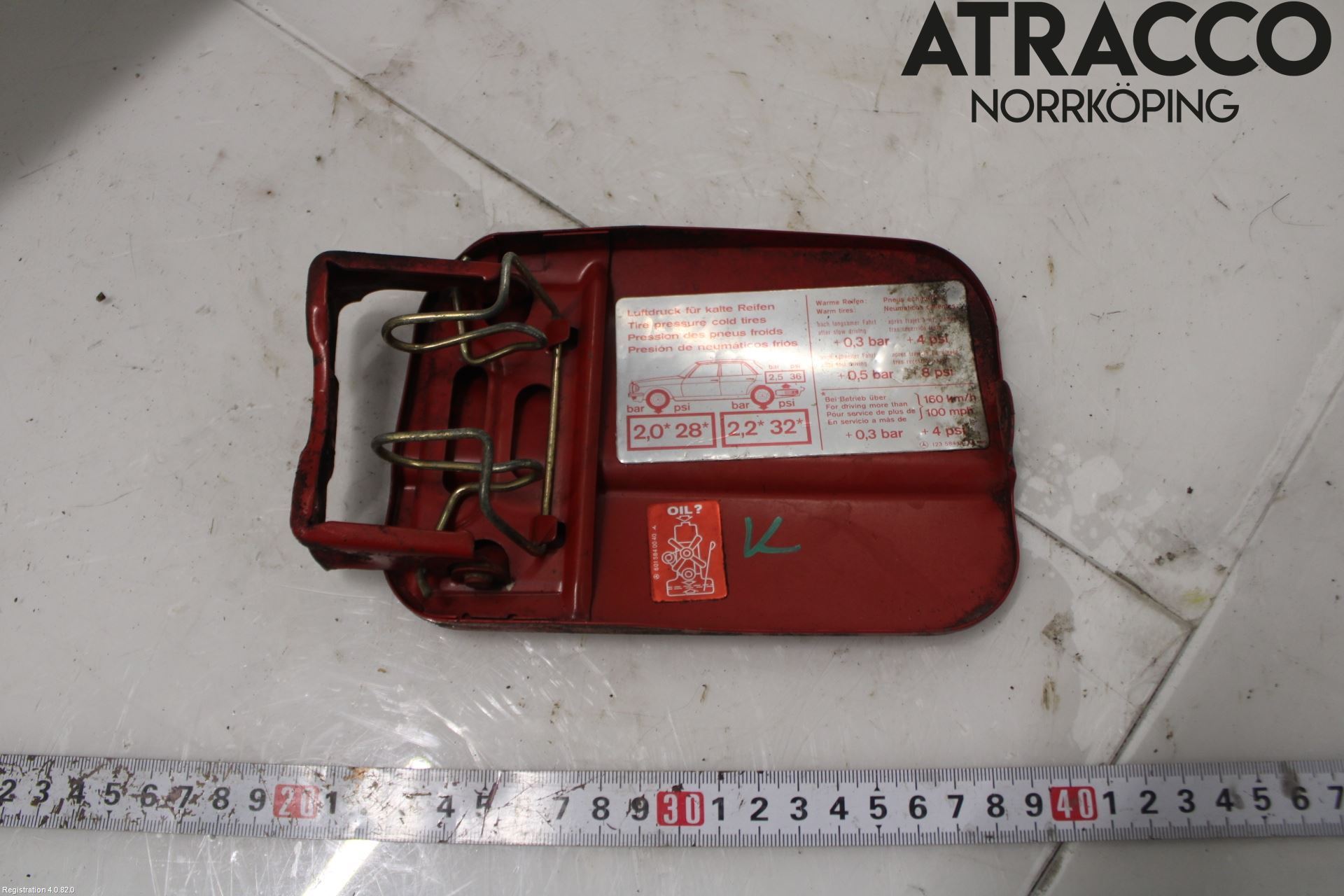 Mercedes-Benz MB 200-300  (W123) 76-86 Drivstoff Tankluke