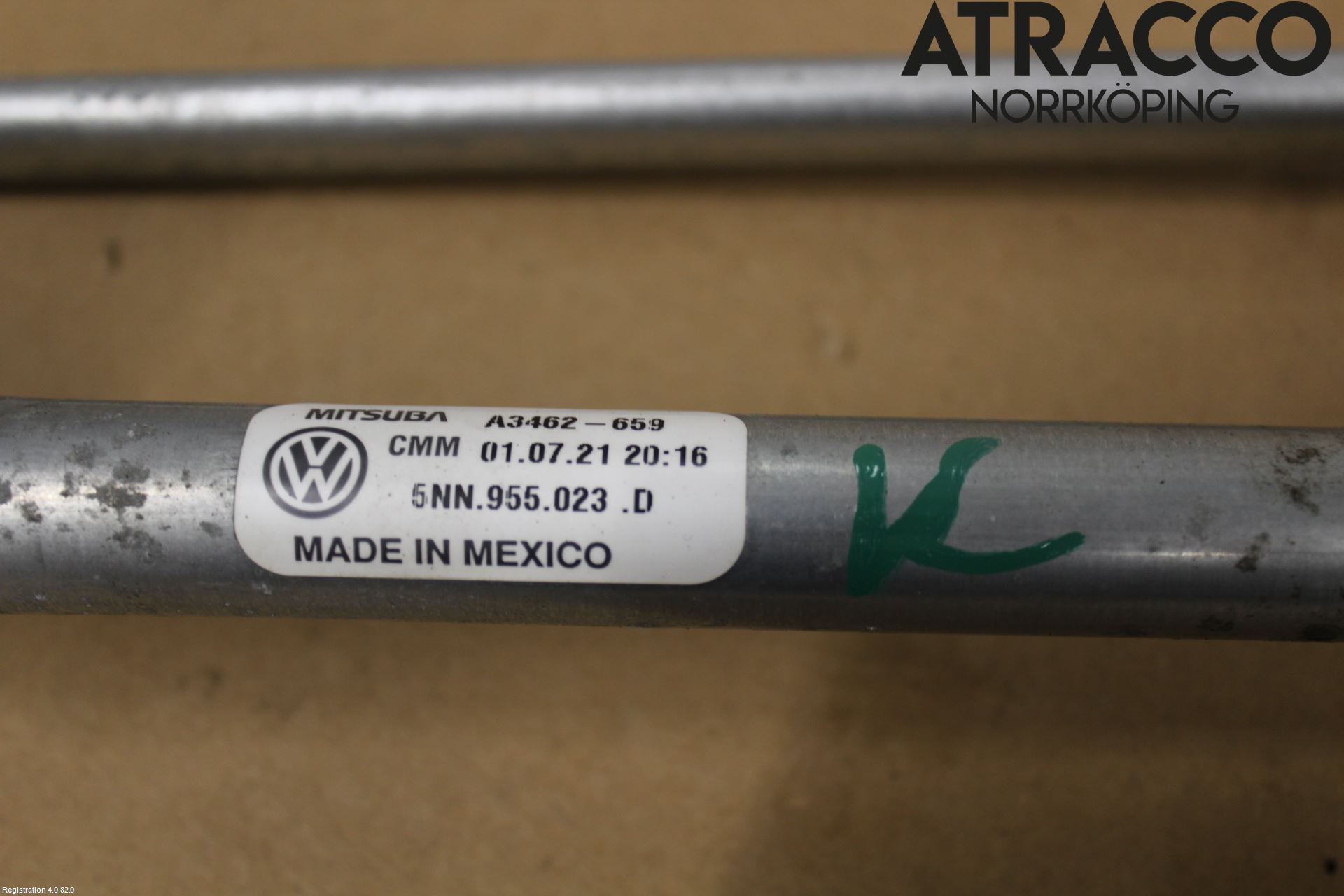 Volkswagen VW TIGUAN 16-24 Viskeroverføring Frontrute