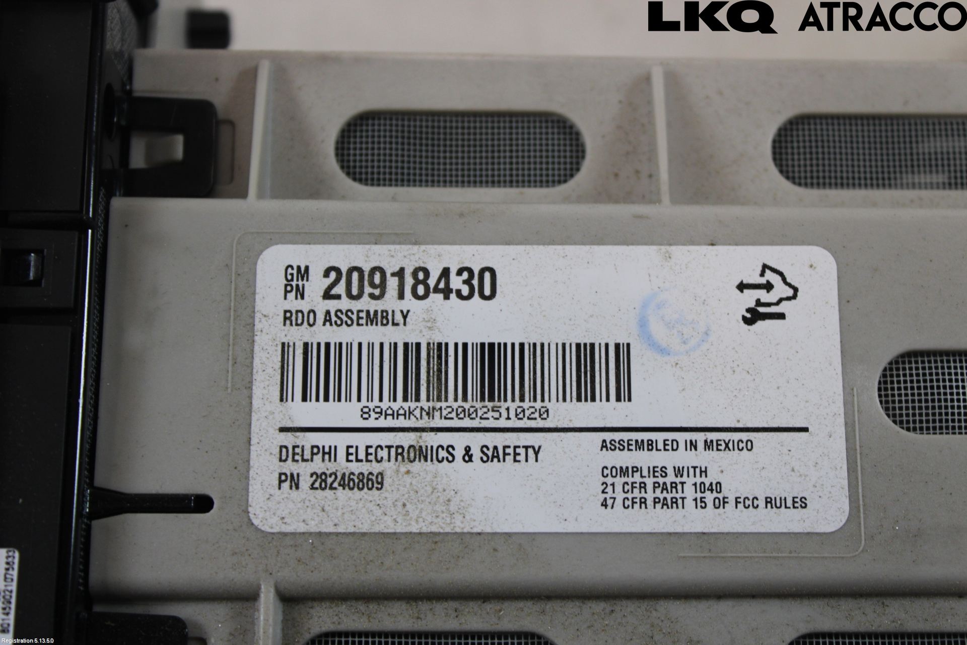 Chevrolet AVALANCHE Stereo Radio Med Cd