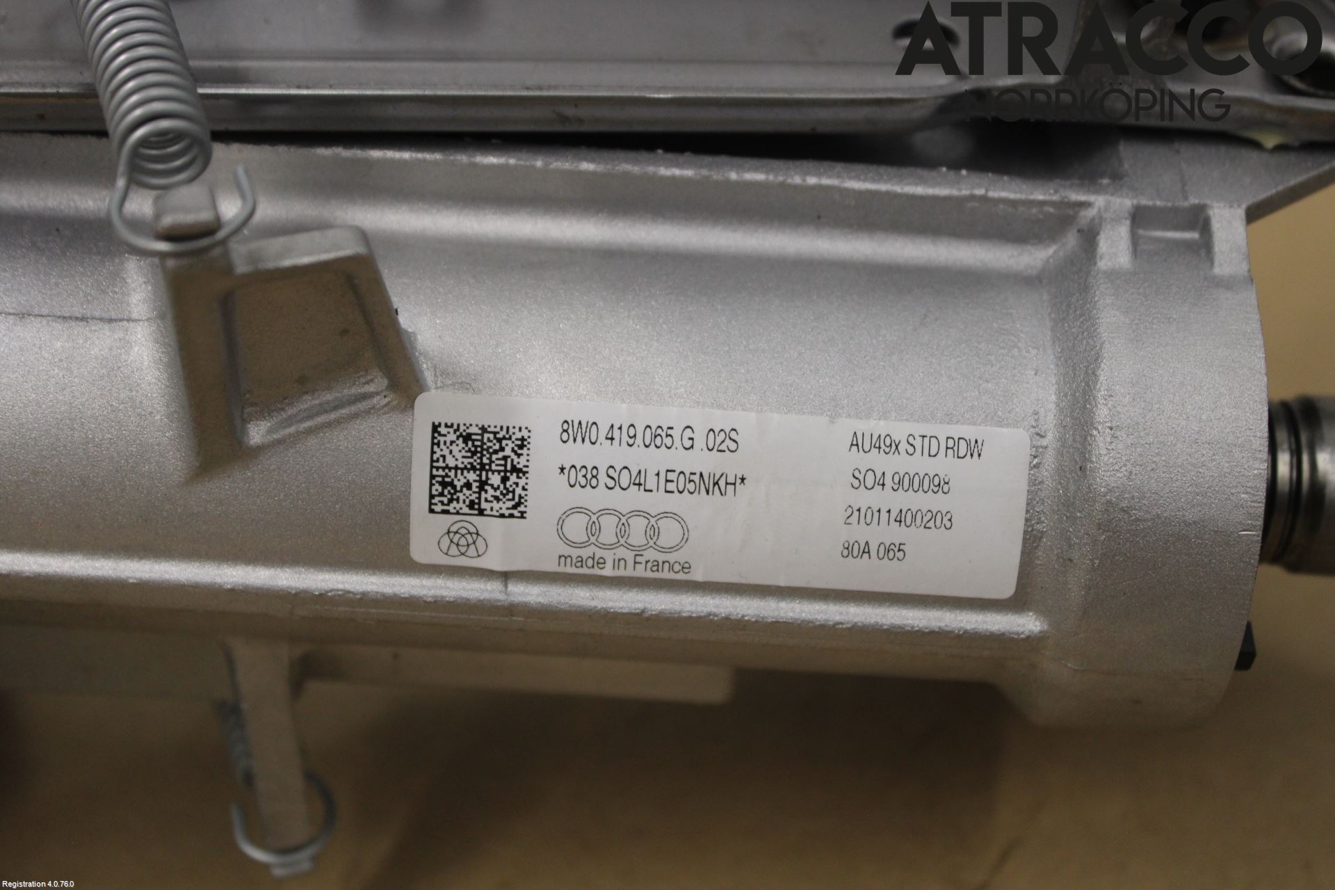 Audi A5 17- Rattakselaggregat Justerbart