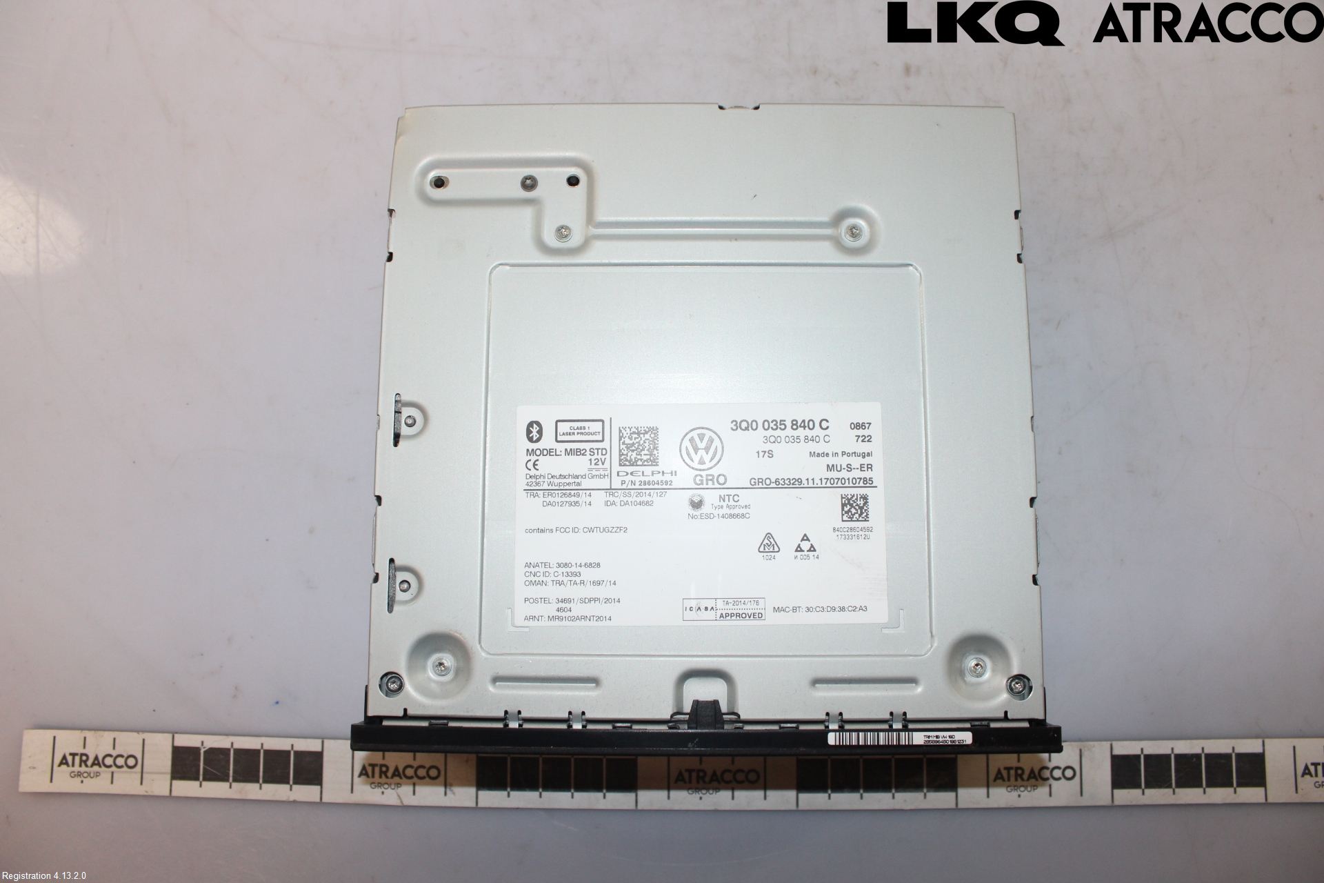 Volkswagen VW PASSAT 15-19 Stereo Radio Med Cd