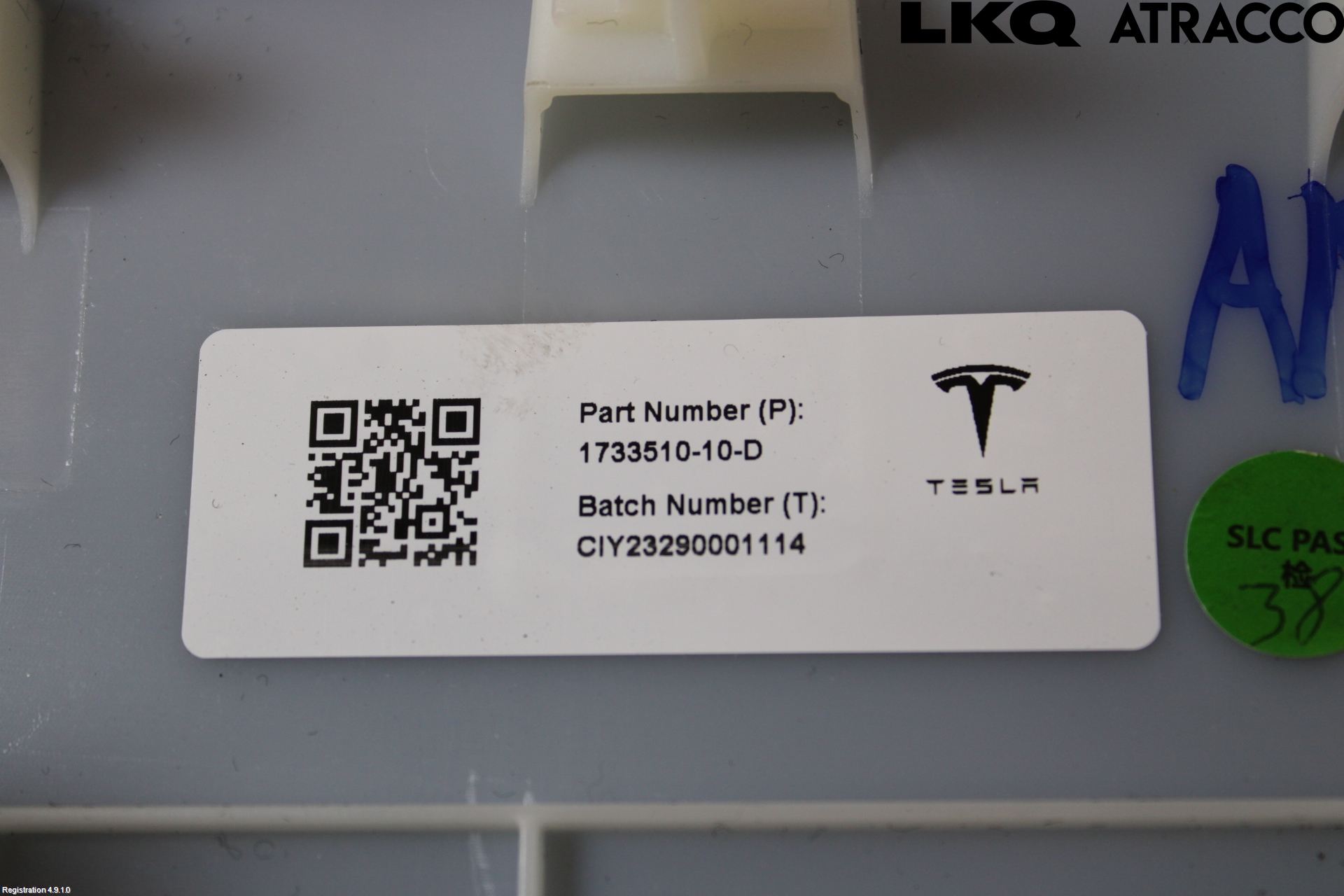 Tesla MODEL 3 17- Innr Deksel A-B-C Stolpe