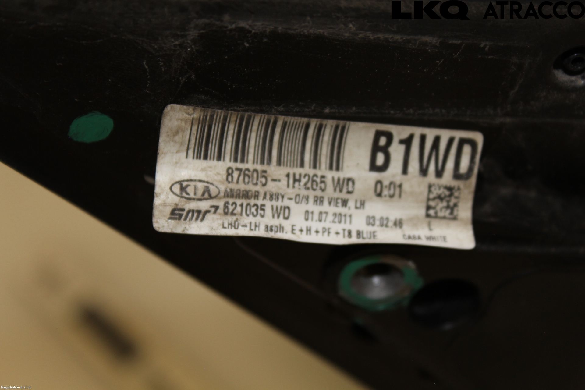 Kia CEED 06-12 Speil V M-El Justering