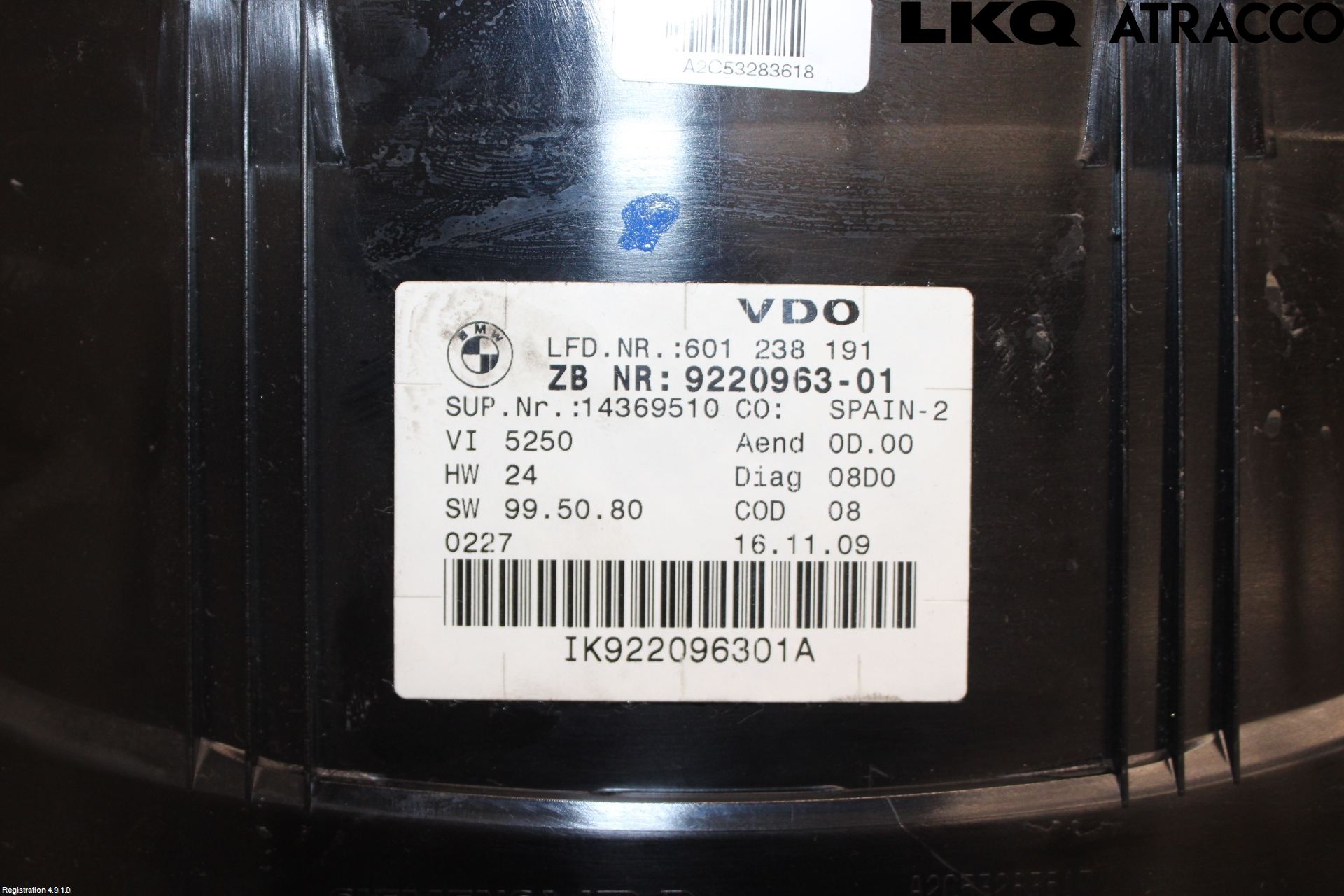 BMW 3 E90/91 SED/TOU 05-12 Instr Kombinert