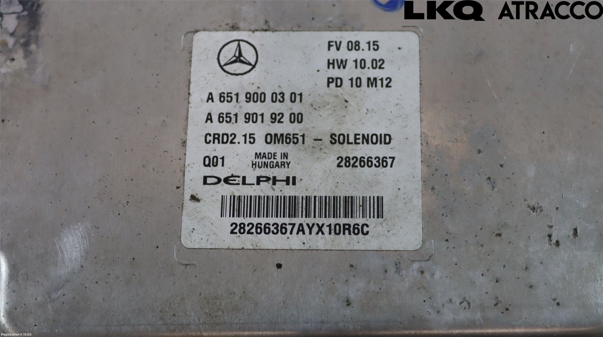 Mercedes-Benz MB E-KLASS (W212) 09-16 Styreenhet Dieselpumpe